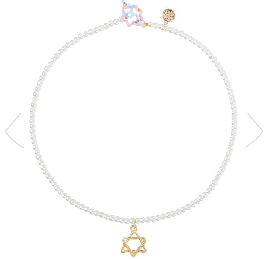 Star of David Prayer Necklace by Susan Alexandra - Pearl、mySite、topwebapps