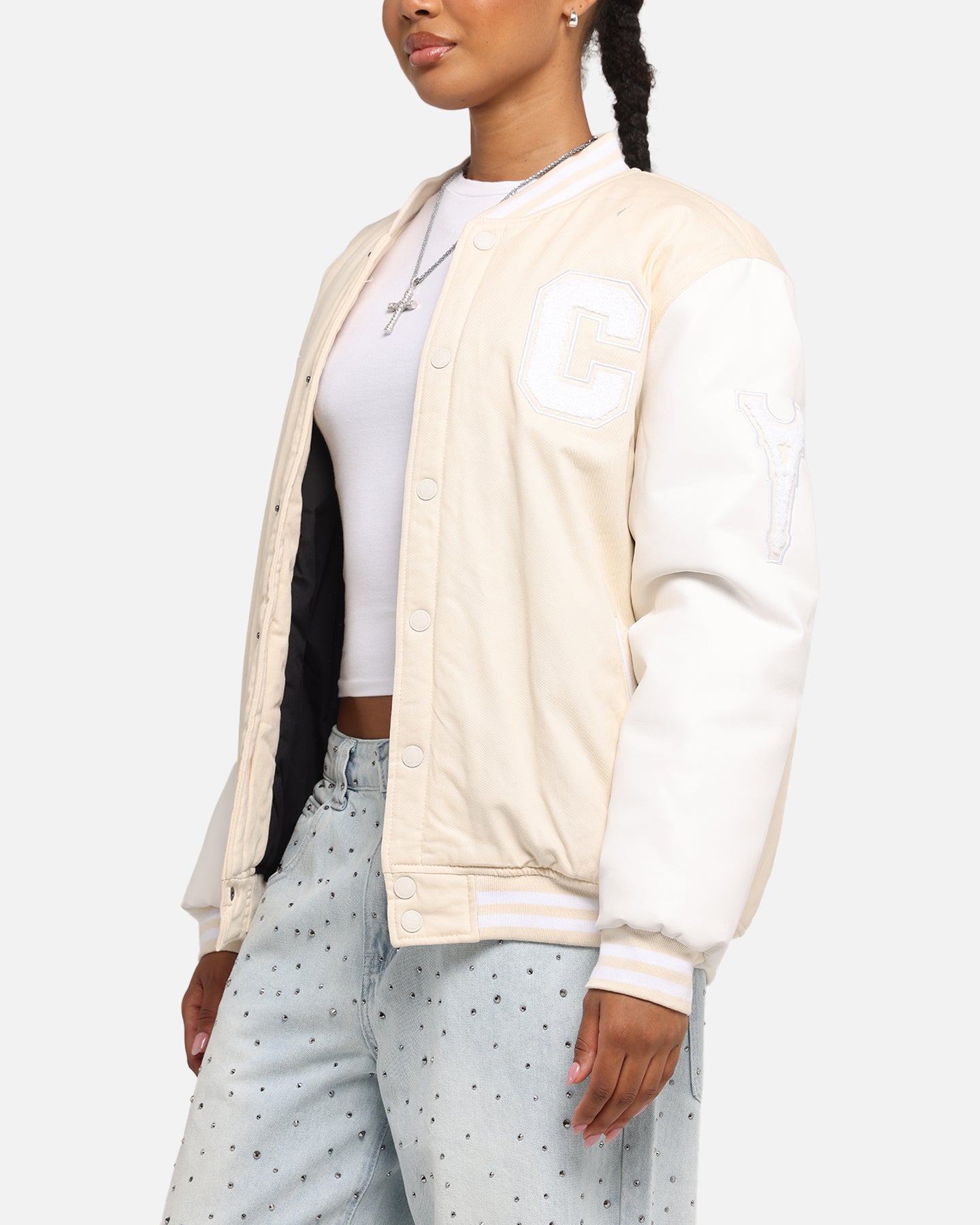 Carre MVP Varsity Jacket Cream/White、mySite、zt4zffjzw