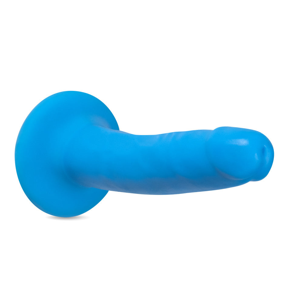 Neo Elite By Blush® | Neon Blue: 5.5-Inch Long Dildo - Made with Purio™ Silicone & SensaFeel® Dual Density Realistic Technology、mySite、bottomscart