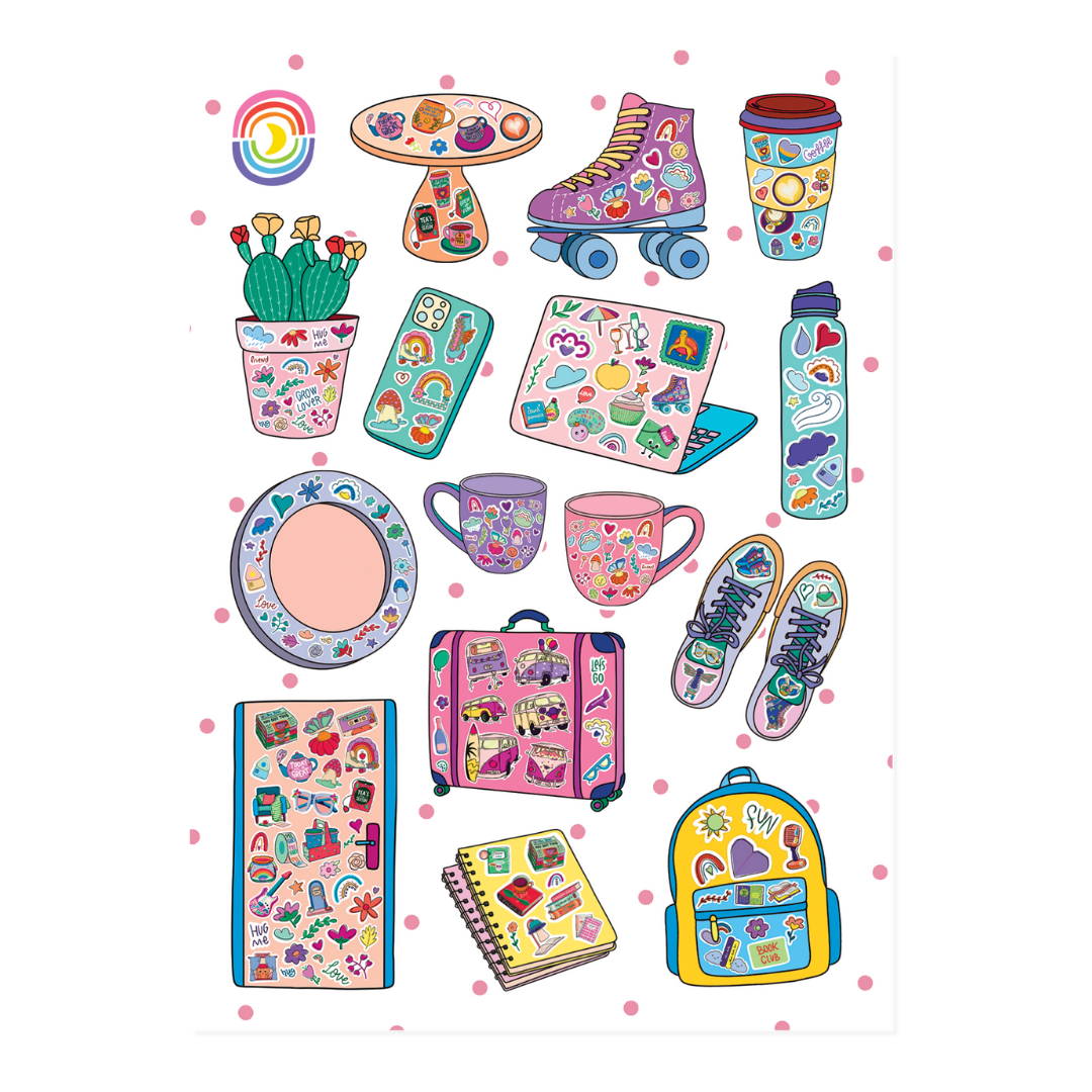  Stickers, Everywhere Sticker Sheet、mySite、ghnorth