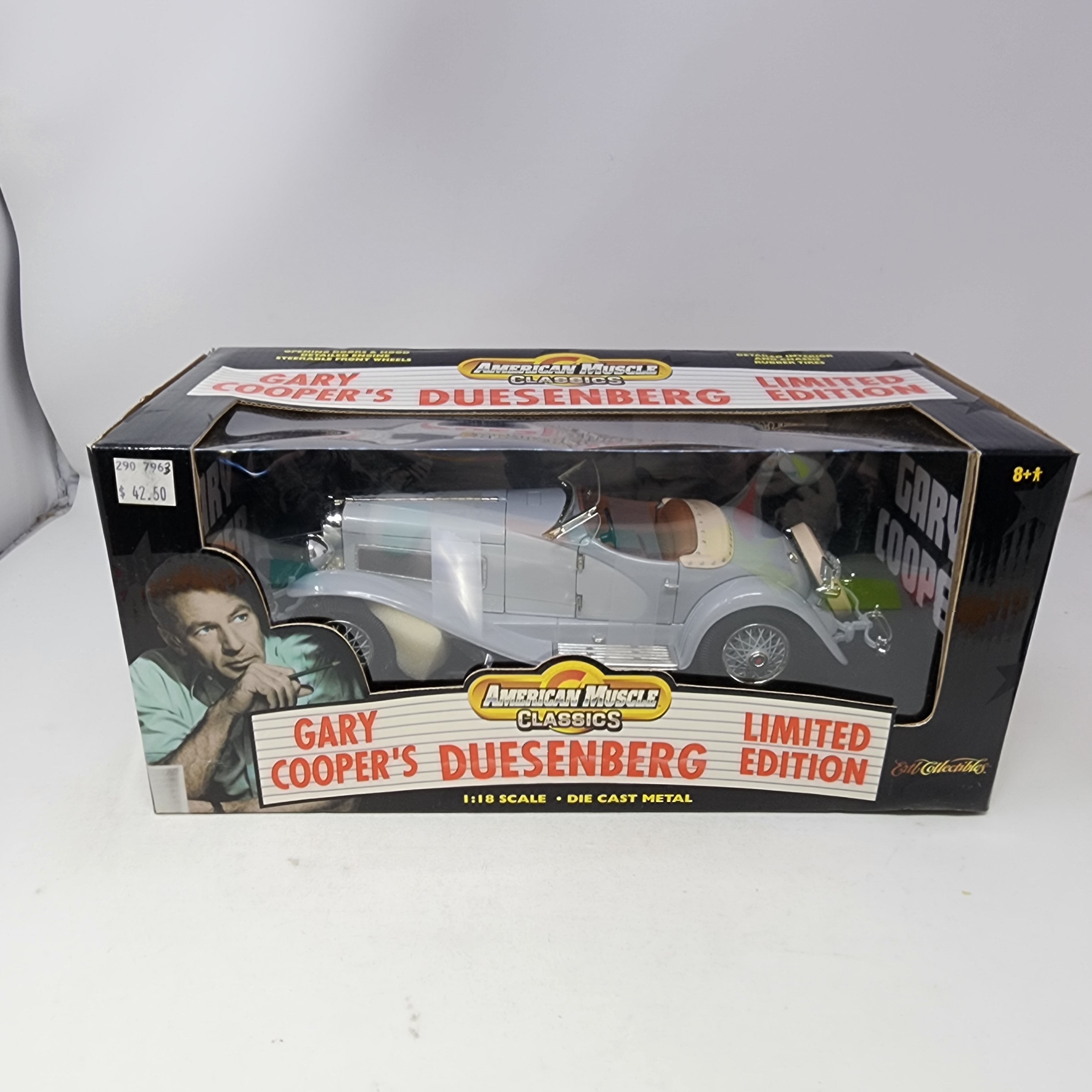 Gary Coopers Silver 1935 Duesenberg SJ Roadster * American Muscle 1/18 Scale、mySite、hgirdovlk