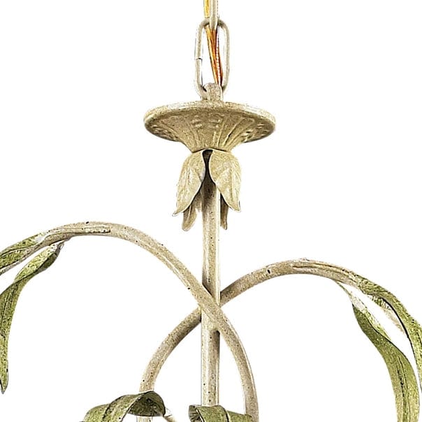 Huarco 6-Lght Chandelier W/Floral-Shaped Glass、mySite、g9winljtr