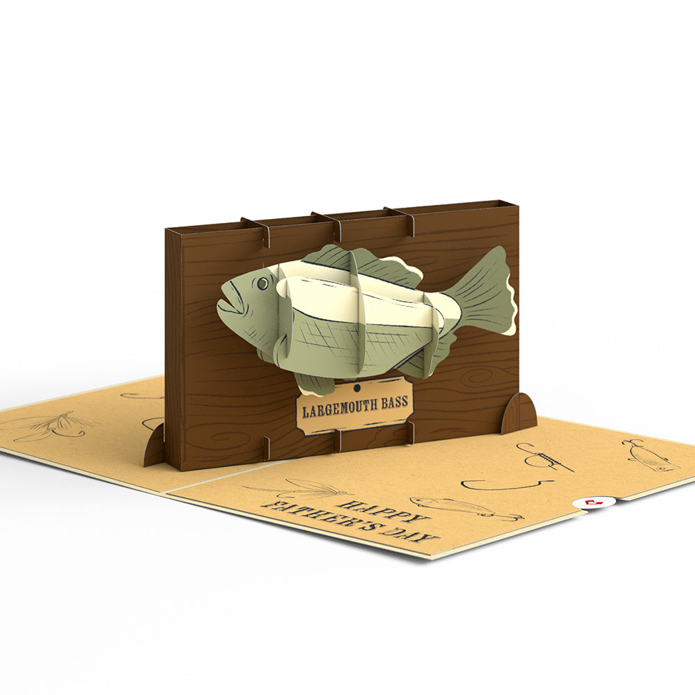 Reel Kick-Bass Dad Father's Day Pop-Up Card、mySite、solidvoid