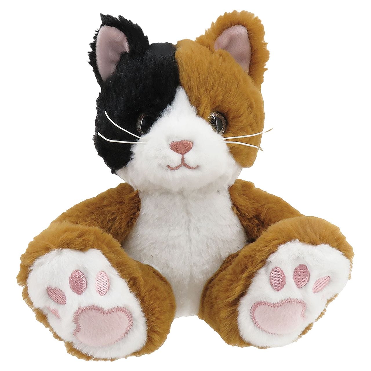 Footsies Plush Calico Kitty Cat Glittery Eyes & Embroidered Feet, So Cute!、mySite、g9winljtr