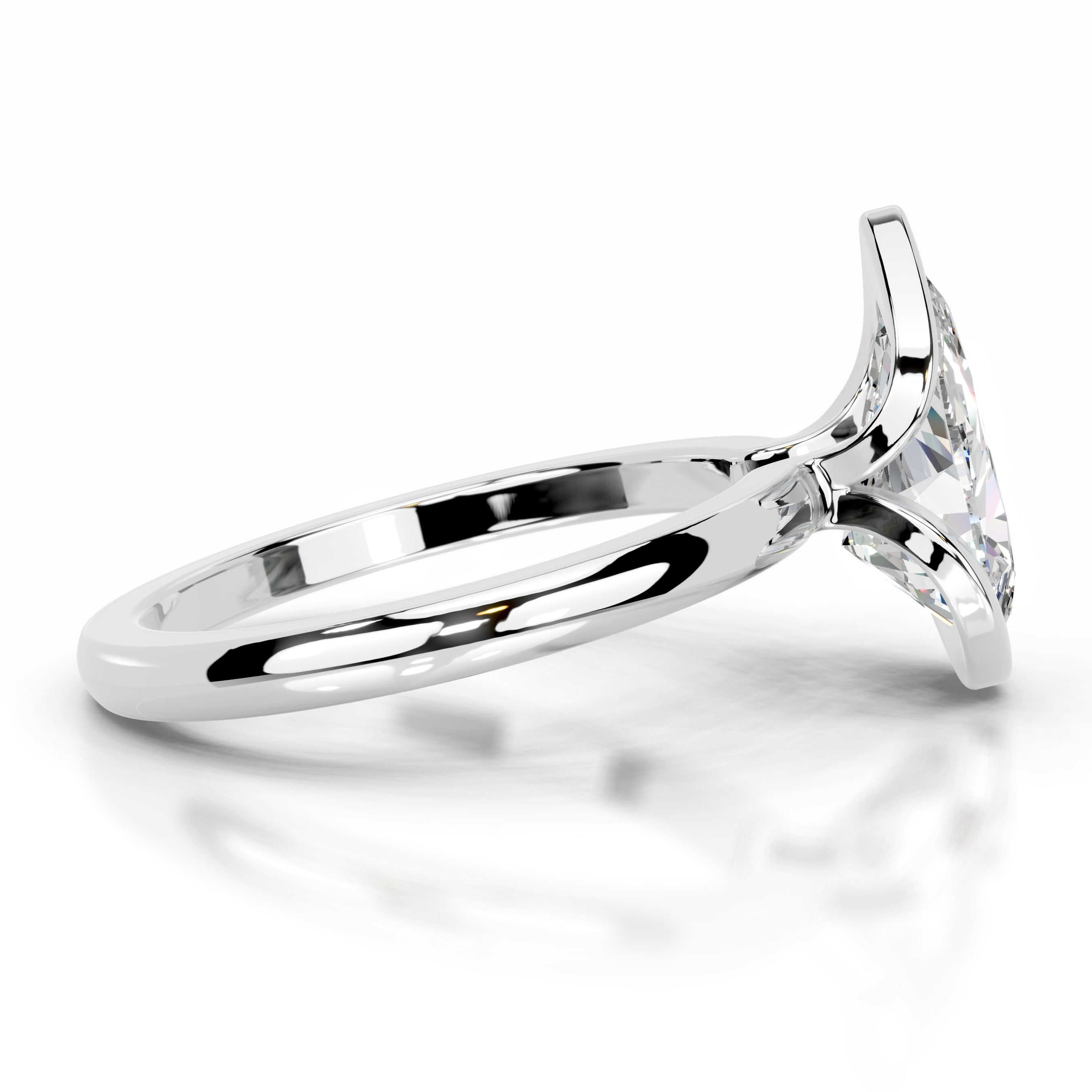 Thor Moissanite & Diamond Ring - 14K White Gold、mySite、hinf8tx79