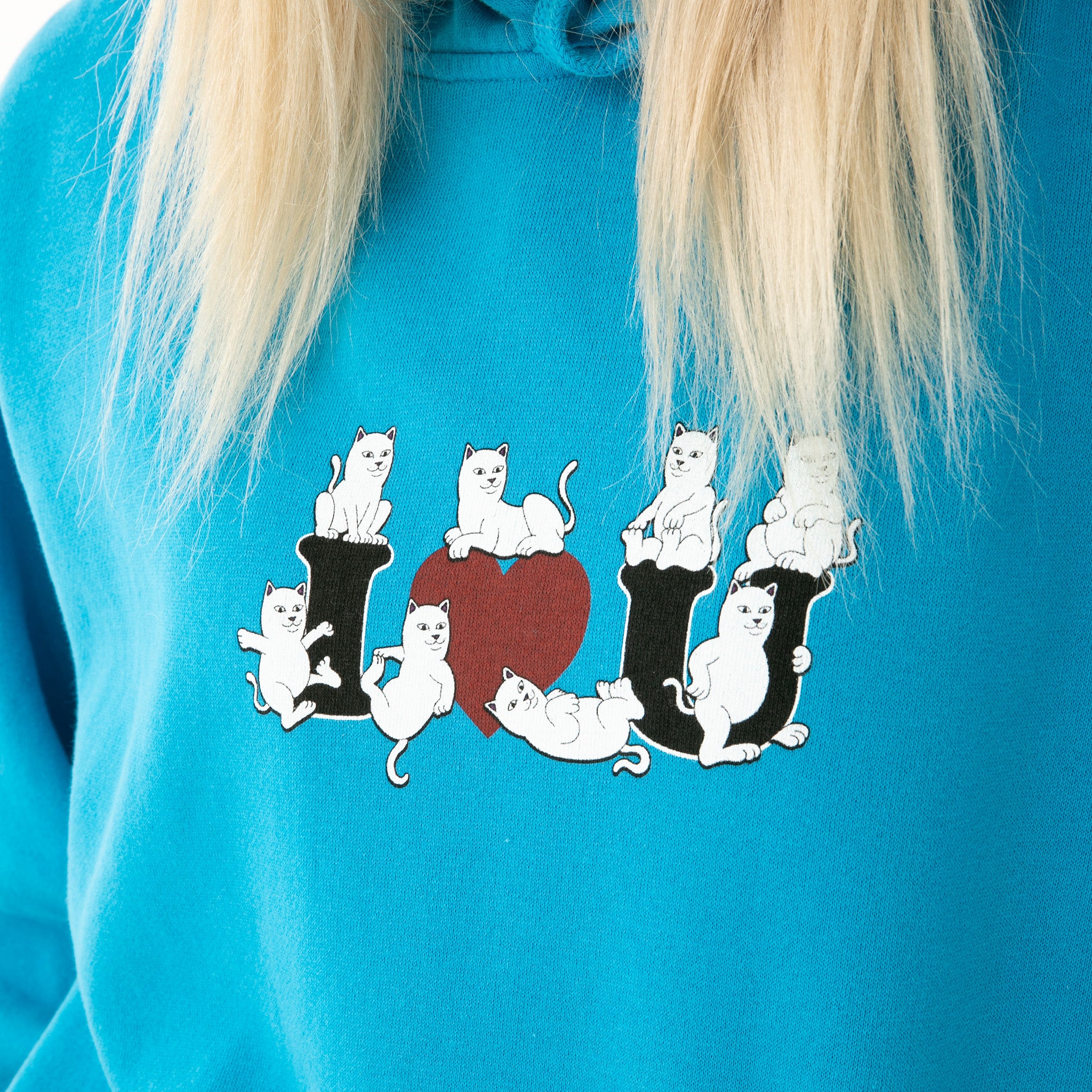  I Heart U Hoodie (Azure Blue)、mySite、merchandisen