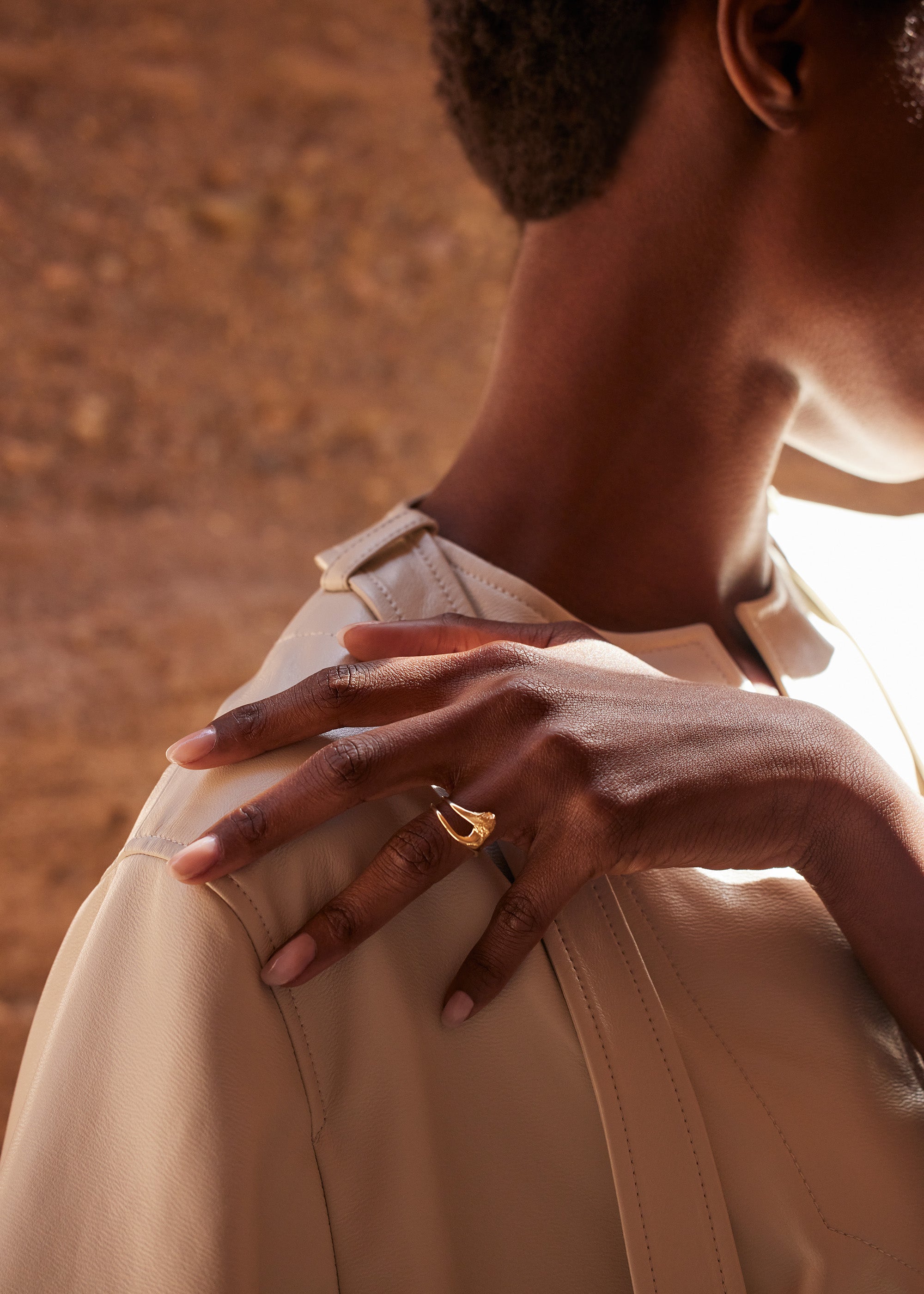 Bague Fine Eroz - Dor茅e � l��or 24 carats、mySite、camillekostekn