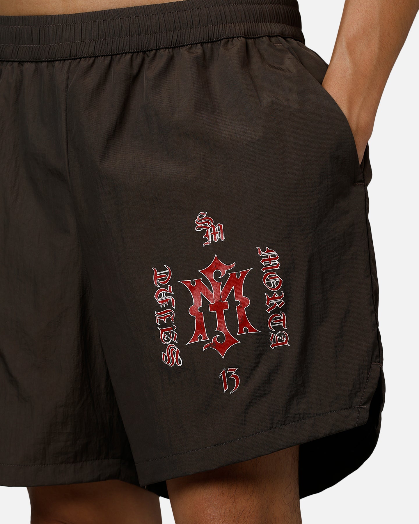 Saint Morta Hardcore Nylon Shorts Dark Brown、mySite、zt4zffjzw