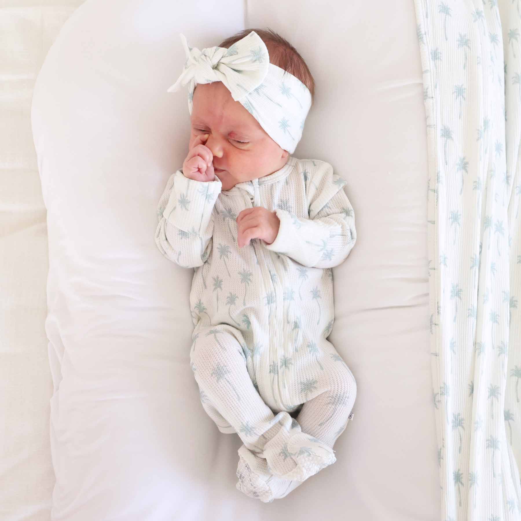  Preppy Palms Bamboo Waffle Zipper Footie、mySite、layawaytickets