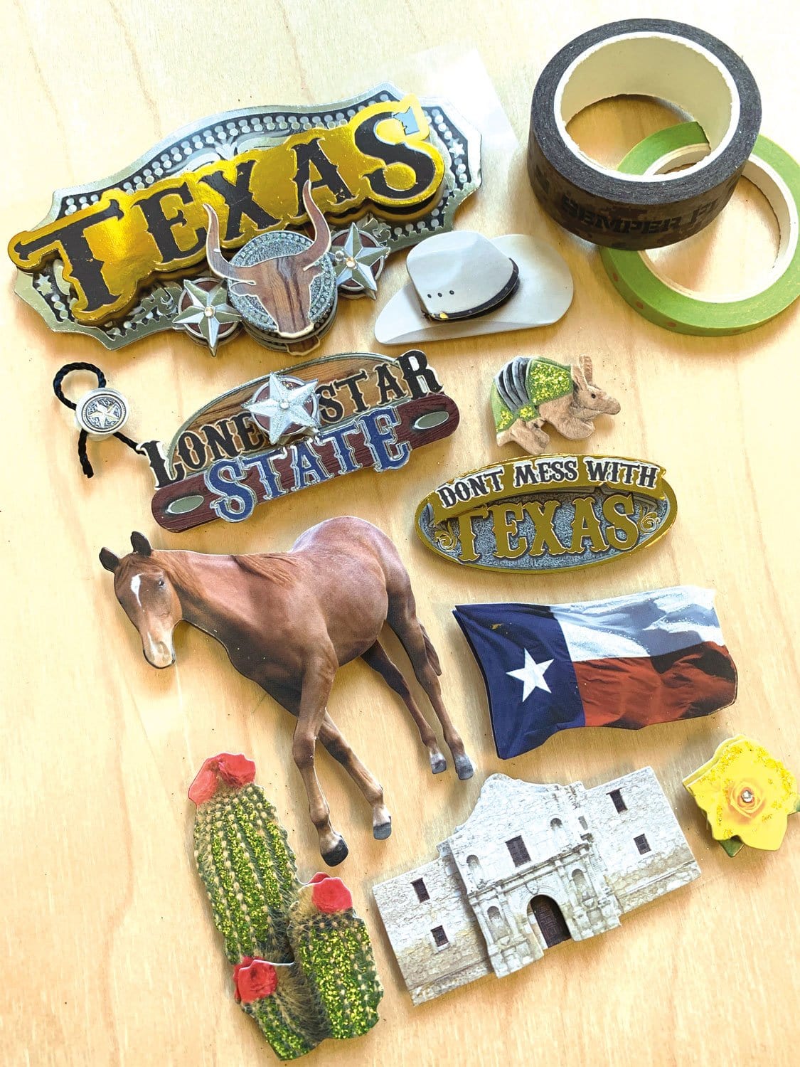  Scrapbook Stickers - 3D Texas、mySite、ghnorth