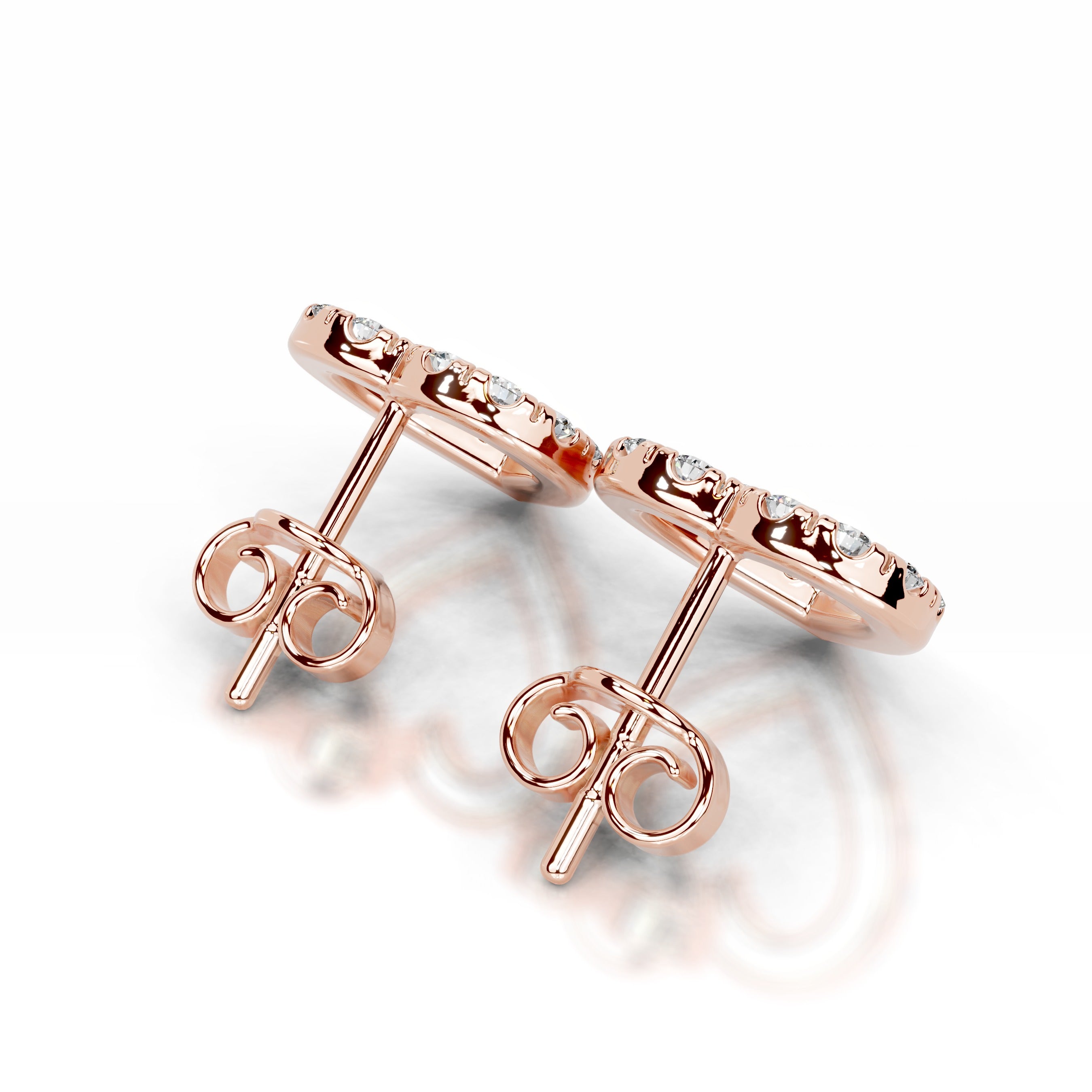 Linda Diamond Earrings - 14K Rose Gold、mySite、hinf8tx79