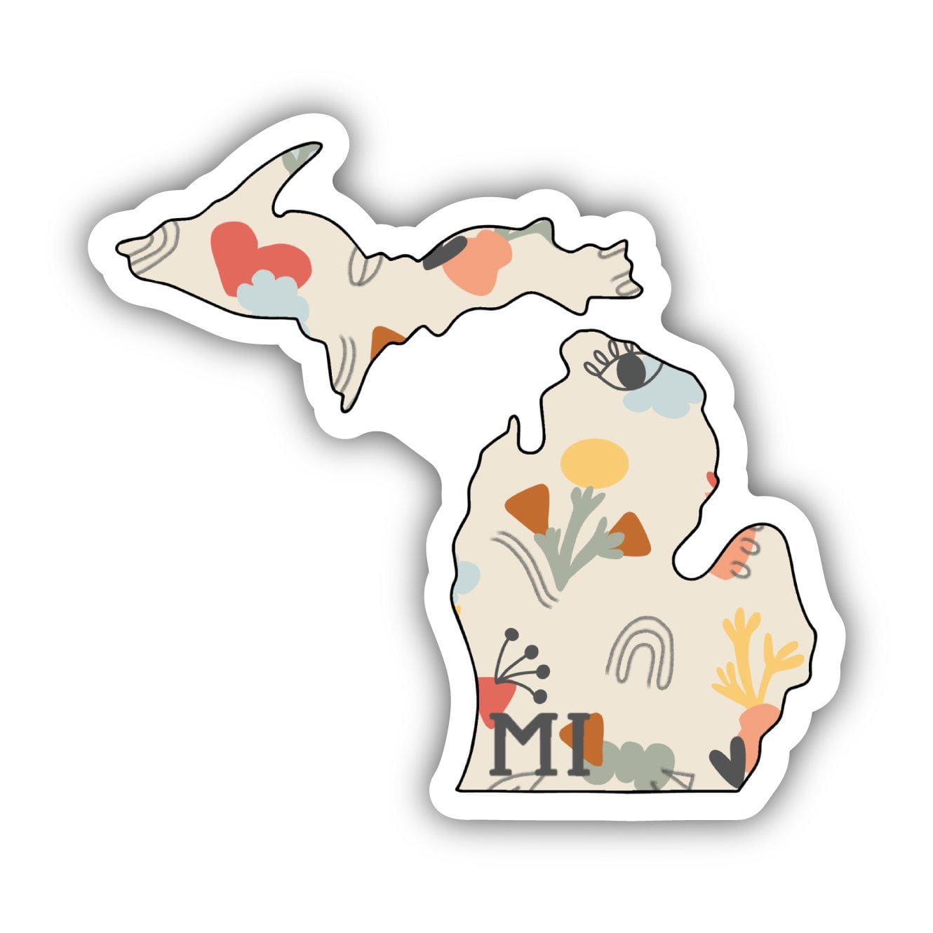  Michigan Abstract Pattern Sticker、mySite、elrpsem3k