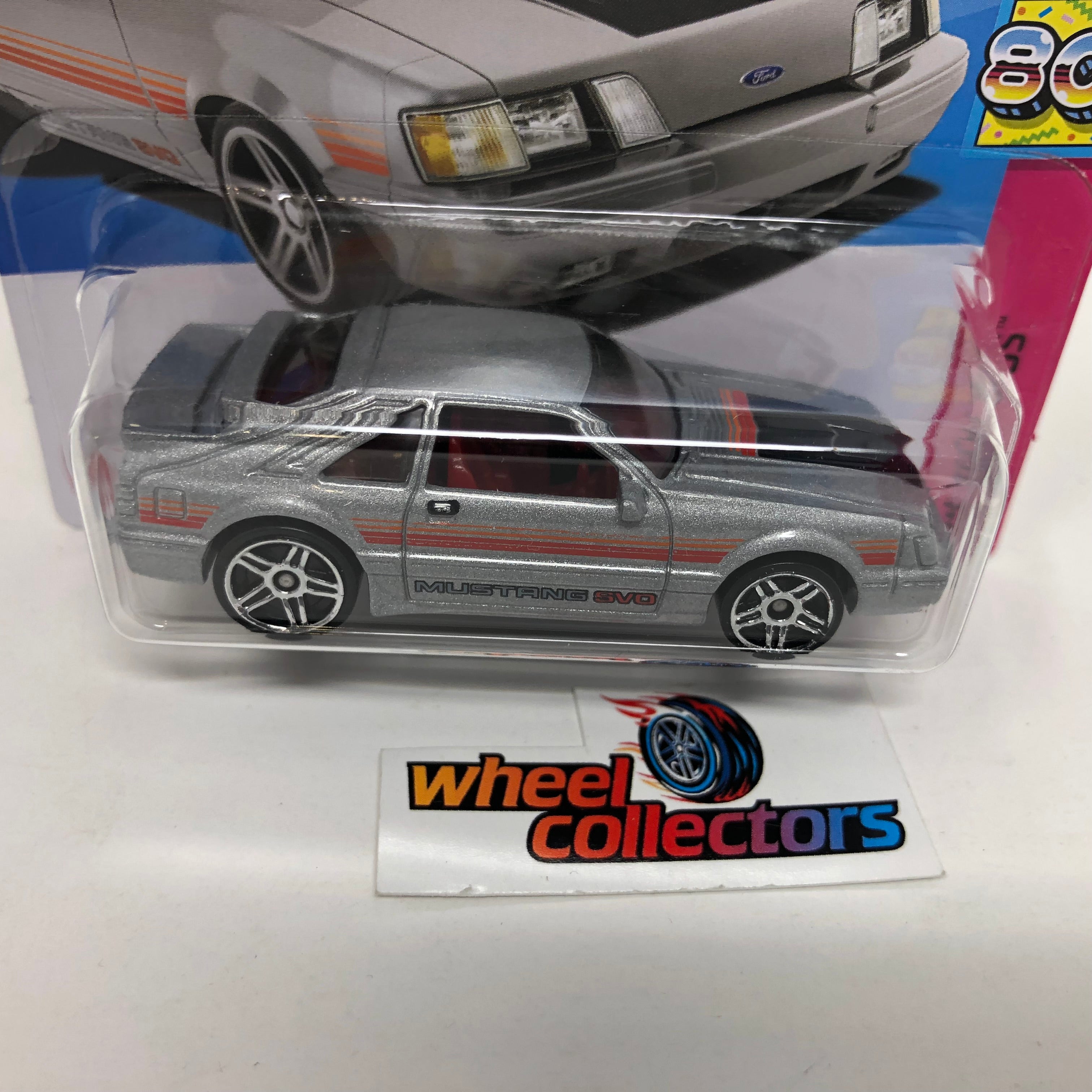 '84 Mustang SVO #25 * Silver * 2023 Hot Wheels Case A Release Short Card、mySite、hgirdovlk