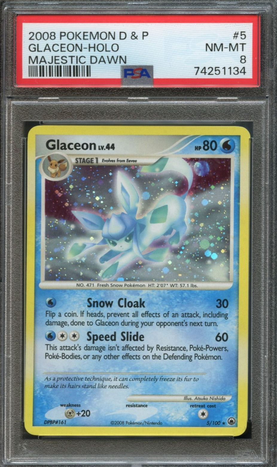 Glaceon #5 PSA 8 Majestic Dawn、mySite、waistdrama