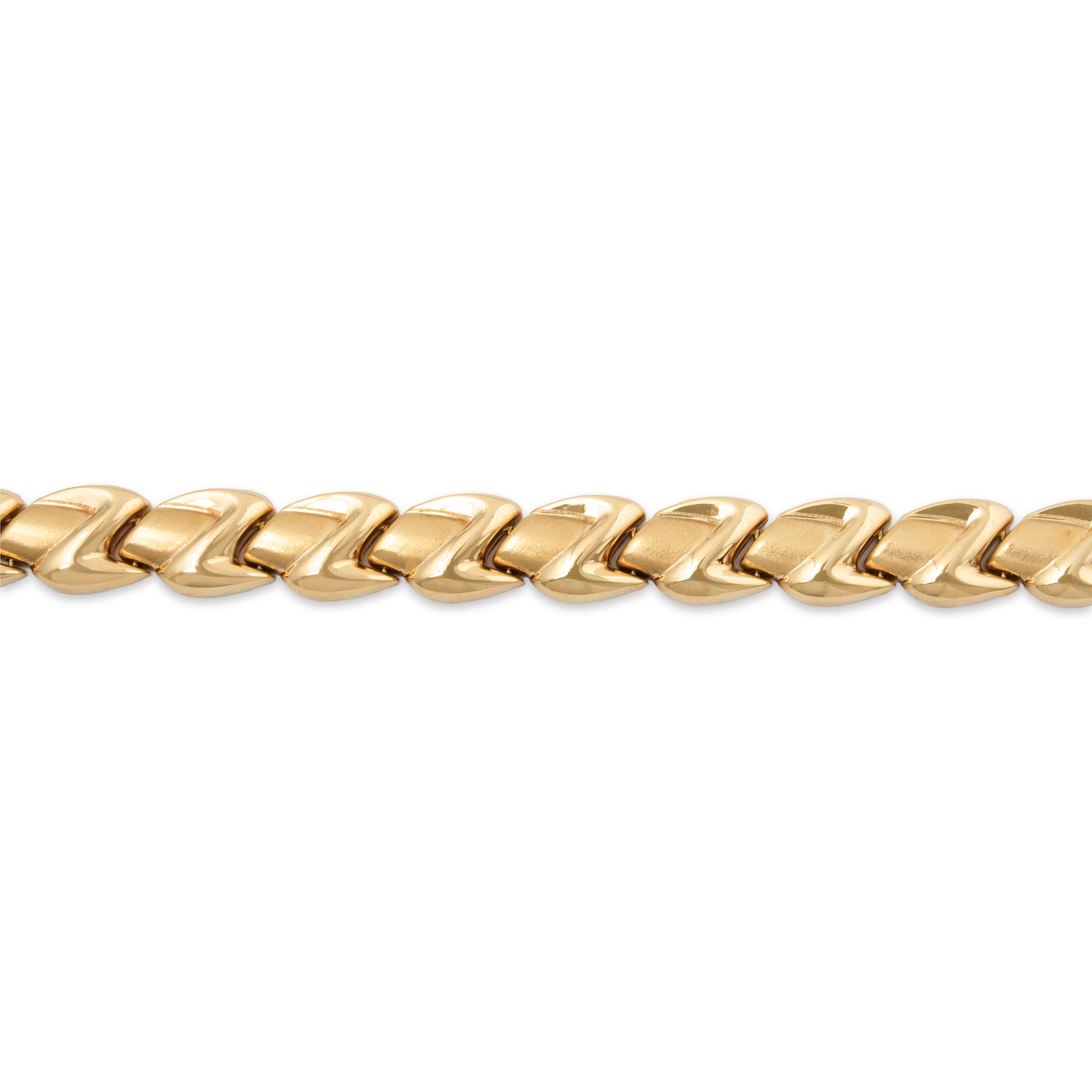 Vintage Italian 14k Yellow Gold 1.2cttw Dark Blue Sapphire Bracelet 6.75、mySite、hinf8tx79