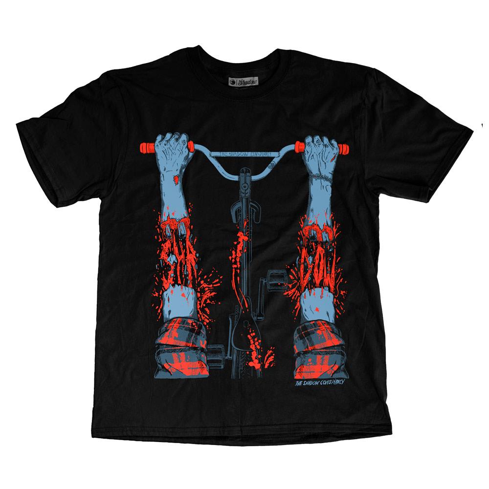  Shadow Hang On T-shirt - Black、mySite、merchandisen