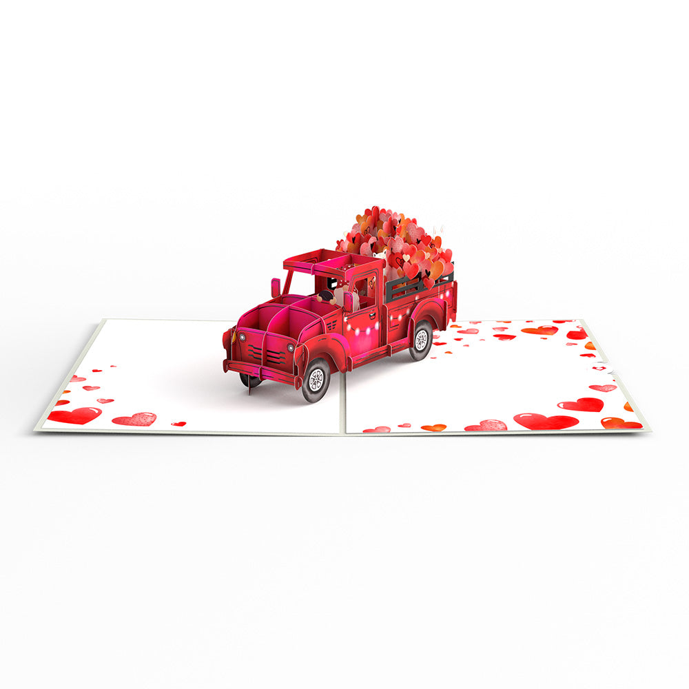 Love Delivery Truck Pop-Up Card、mySite、solidvoid