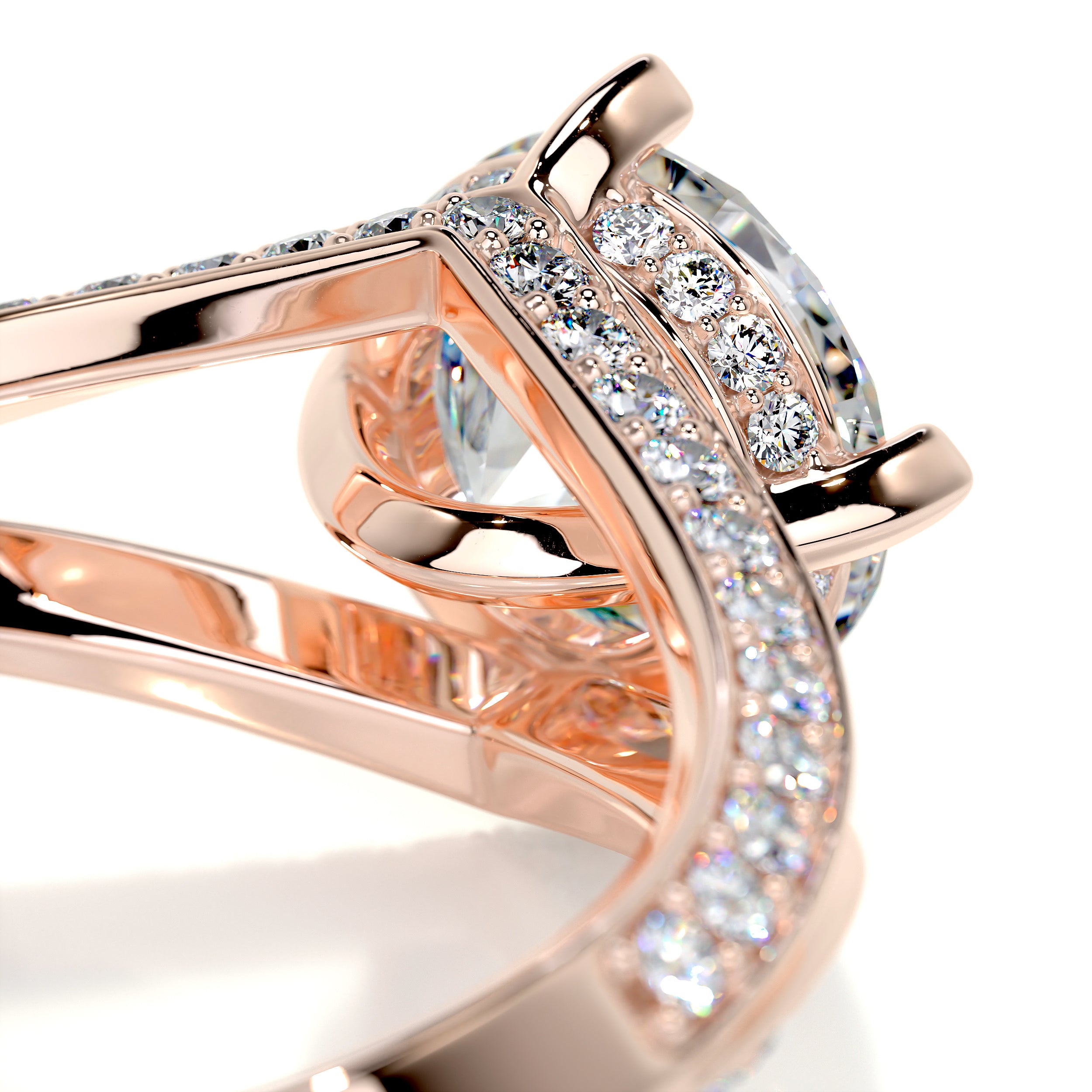 Harlow Moissanite & Diamond Ring -14K Rose Gold、mySite、hinf8tx79
