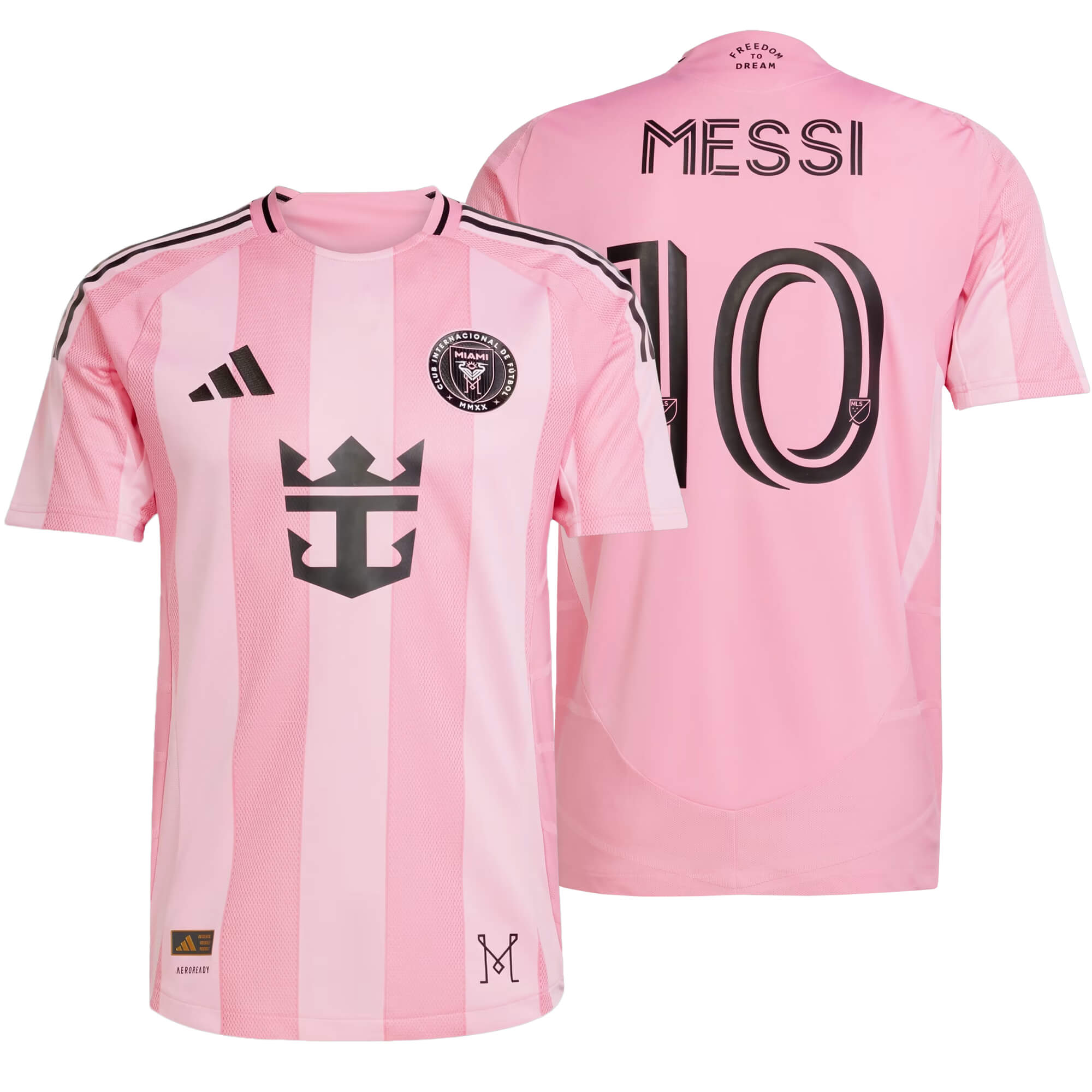 adidas Men's Inter Miami 2025/26 Authentic Home Jersey w/ Messi #10 Printing、mySite、bottomscart