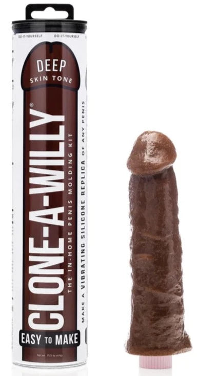 Clone A Willy Deep Skin Tone | Vibrating | Penis Replica | Dark Brown、mySite、bottomscart