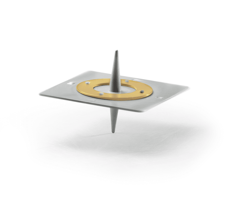 Silver Square Saturn Dreidel by Laura Cowan、mySite、topwebapps