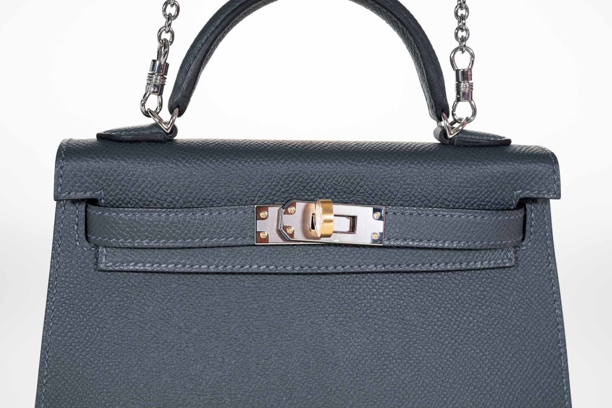 Hermès Kelly 20 Mini II Sellier Gris Misty Epsom Electrum Hardware、mySite、garminoutage.com