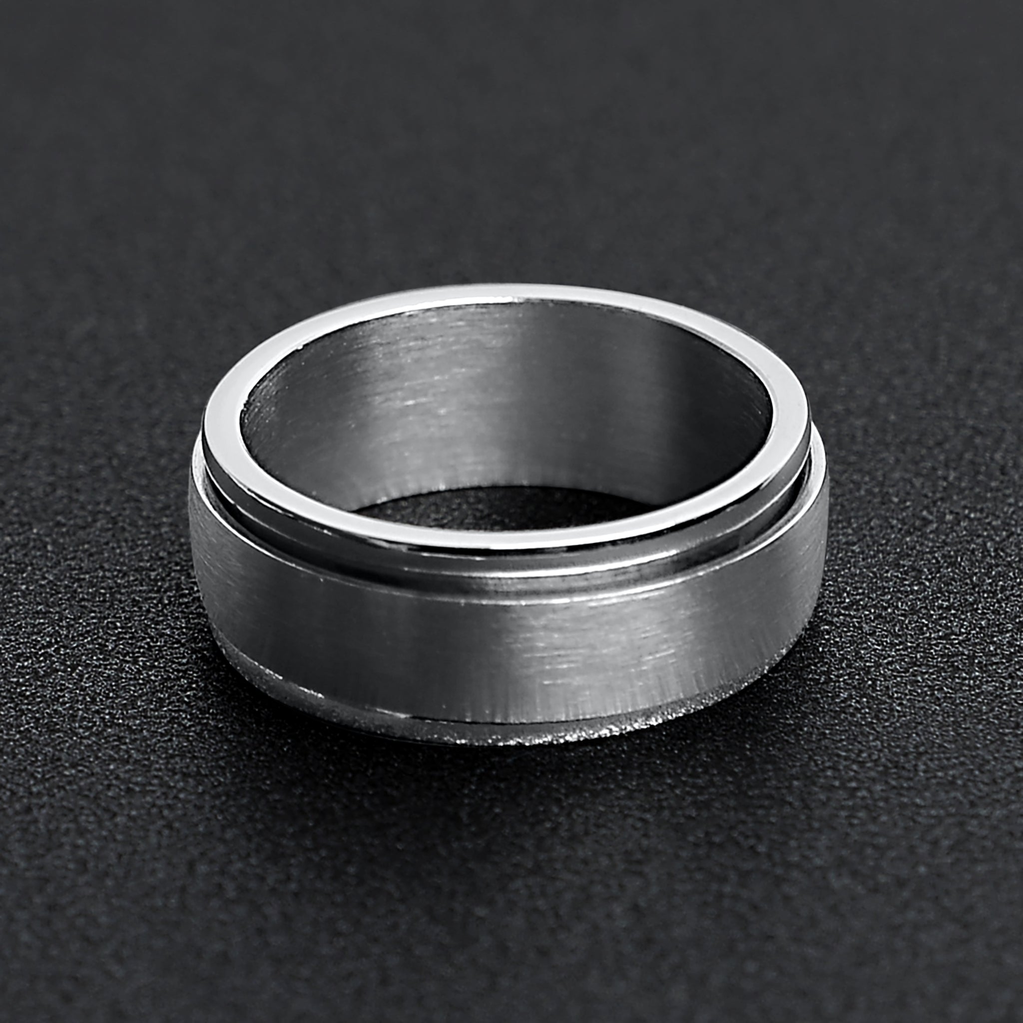 Stainless Steel Brushed Spinner Ring / FNS007、mySite、dreamappss