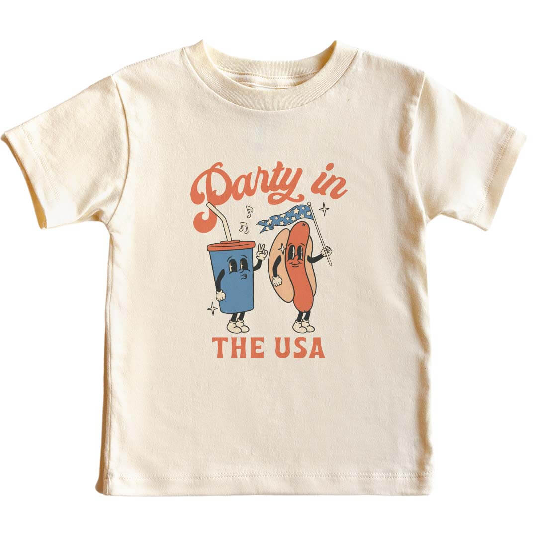  American Dog Kids Graphic Tee | Natural、mySite、layawaytickets