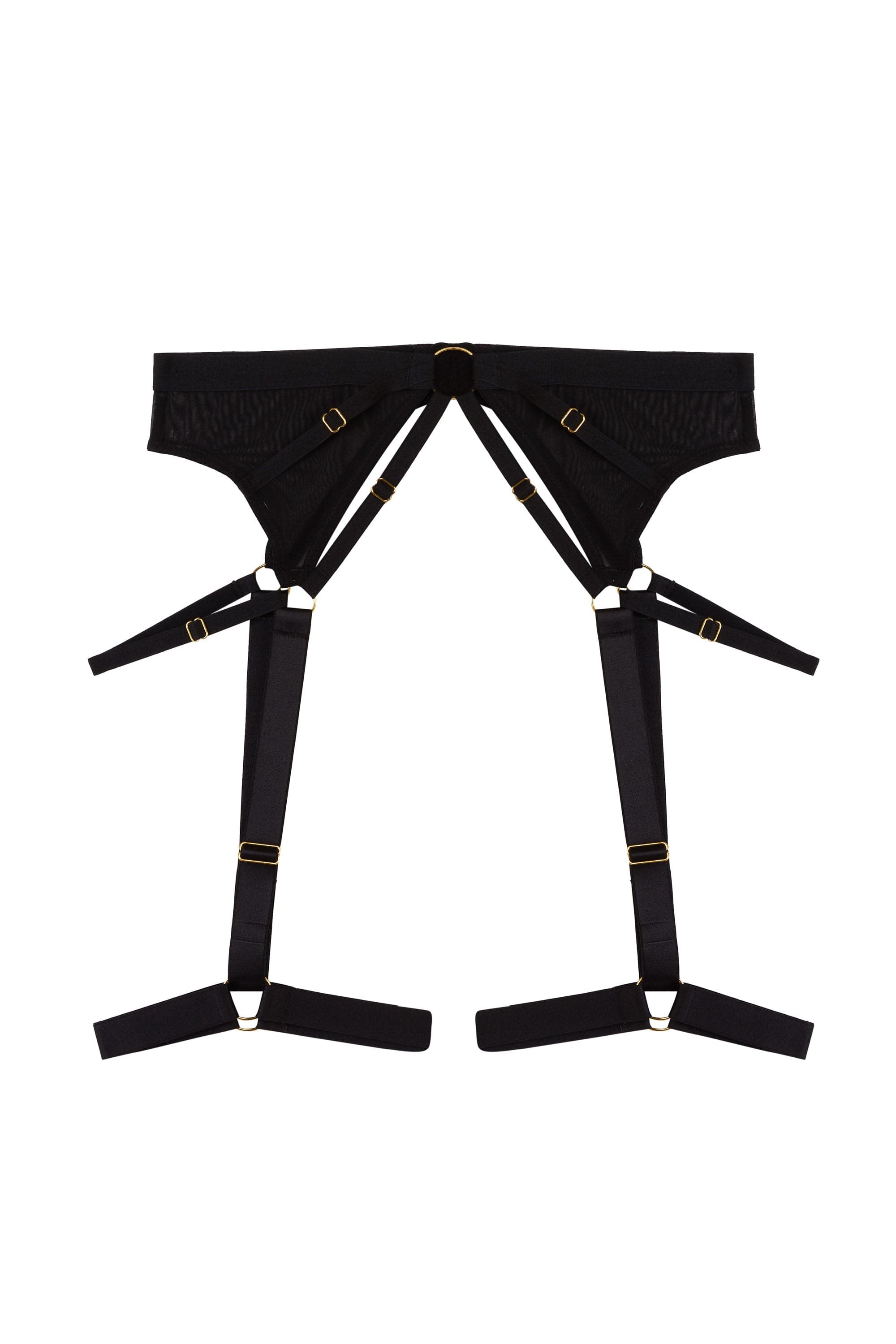 Alexa Black Mesh Overlay Thick Strap Suspender、mySite、bengalsvssteelers