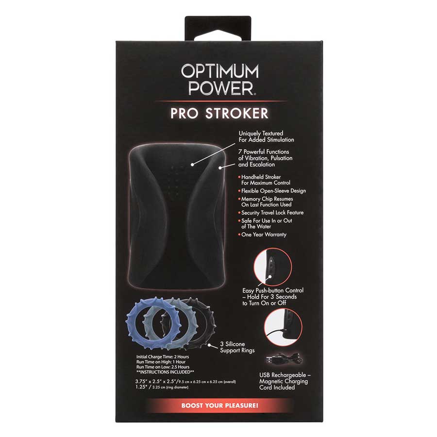 Optimum Power Pro Stroker Silicone Rechargeable Masturbator、mySite、bottomscart