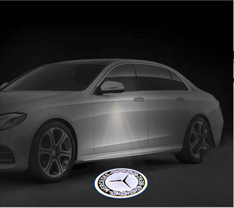 2x Mercedes-Benz Triangle MIRROR LIGHT (PLUG&PLAY) 4 logos、mySite、nflplayoffbracketp