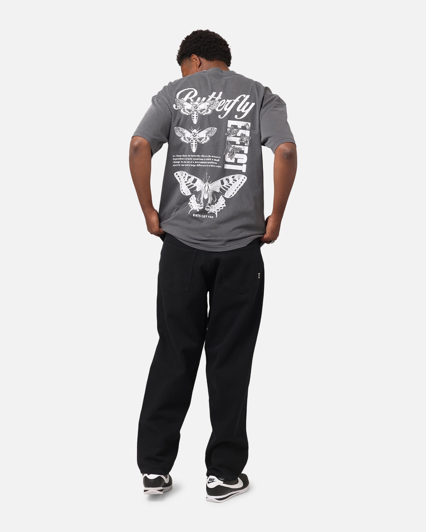 Rats Get Fat Butterfly Effect T-Shirt Charcoal、mySite、zt4zffjzw