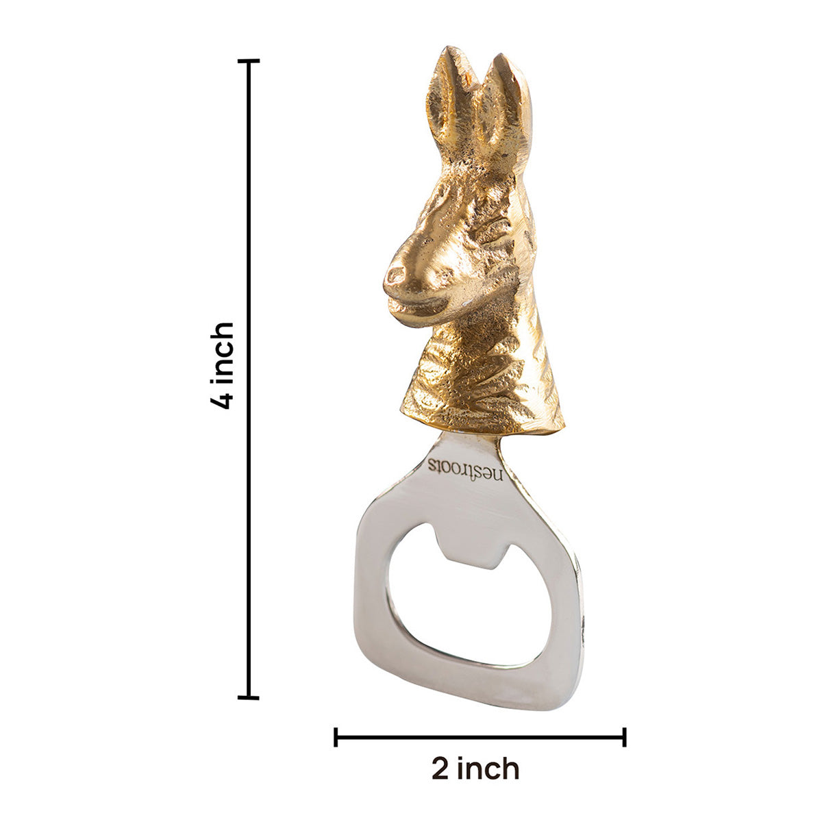 Stainless Steel Bottle Opener | Rabbit Shape | Gold、mySite、camillekostekn