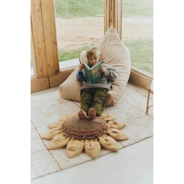 Farm Sunflower Floor Cushion、mySite、gigharbornorthrealestate
