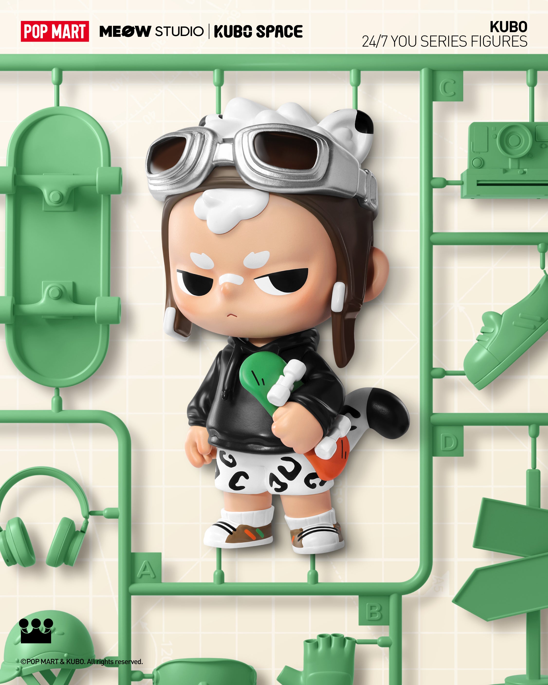  POP MART KUBO 24/7 You Series Figures、mySite、greenlandpopulation