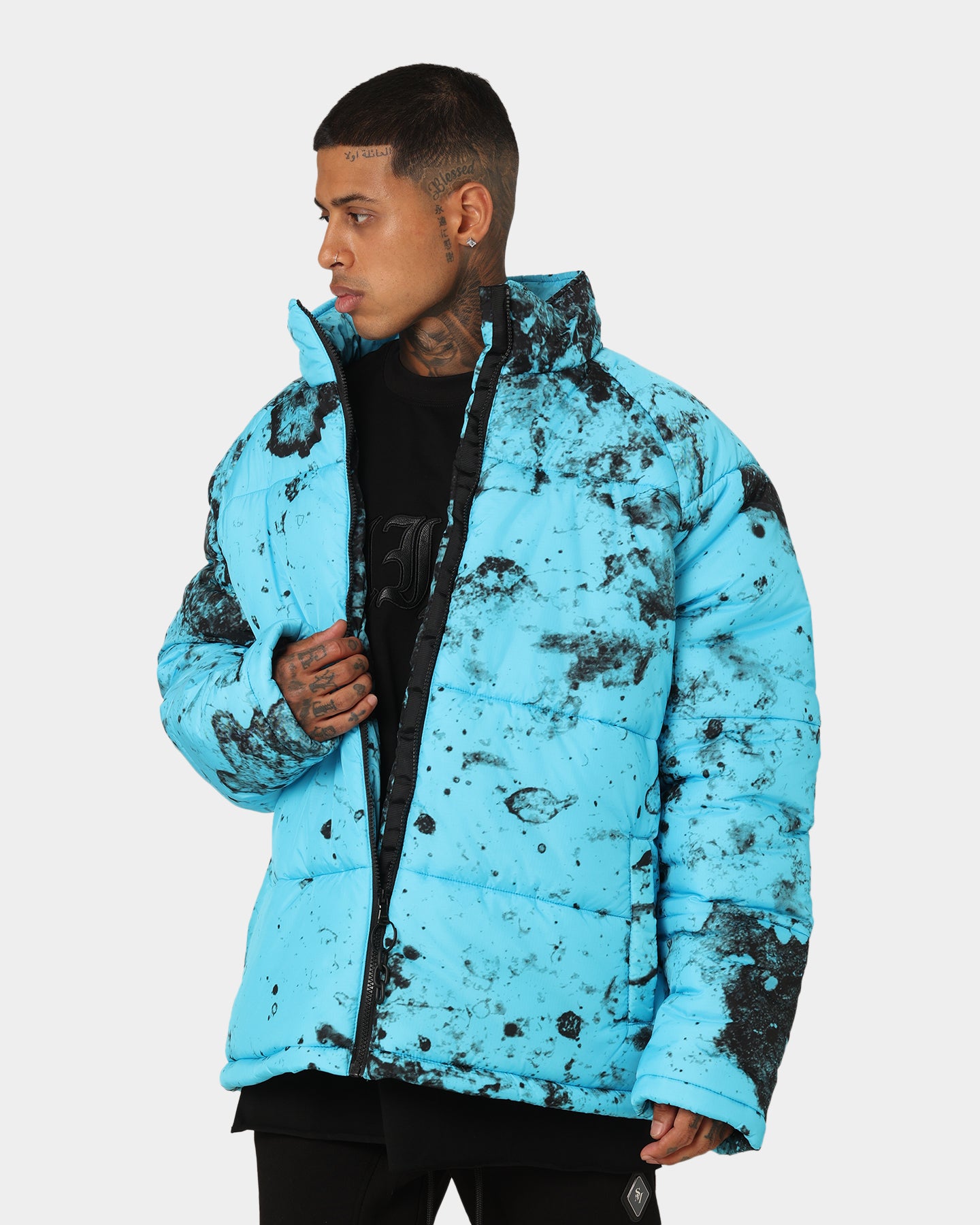 Saint Morta Acid Puffer Jacket Cyan/Black、mySite、zt4zffjzw