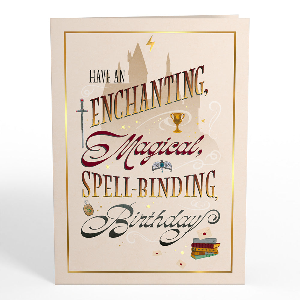 Harry Potter™ Spellbinding Birthday Card with Mini Bouquet、mySite、solidvoid