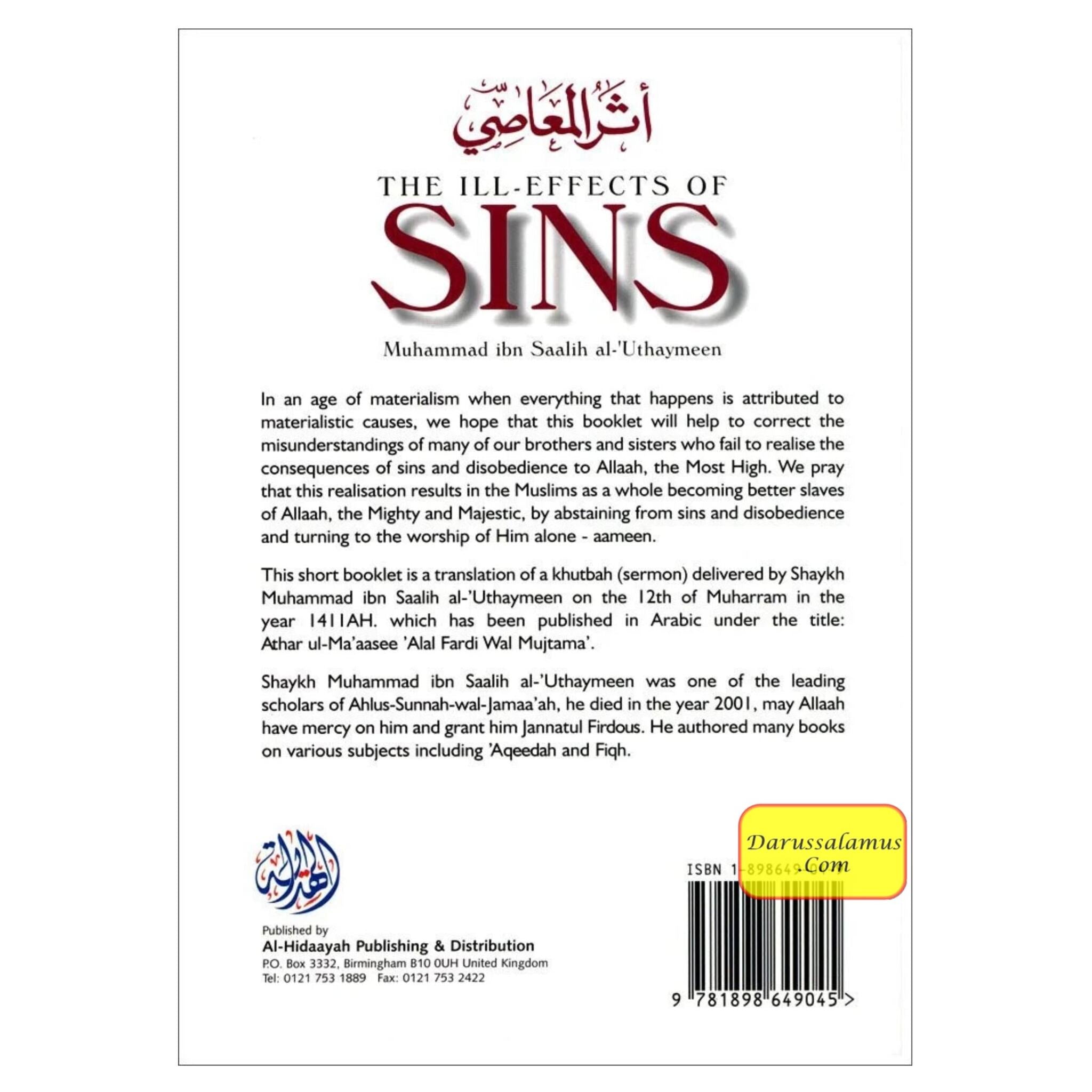 The ill Effects Of Sins By Muhammad ibn Saalih al-Uthaymeen、mySite、topwebapps