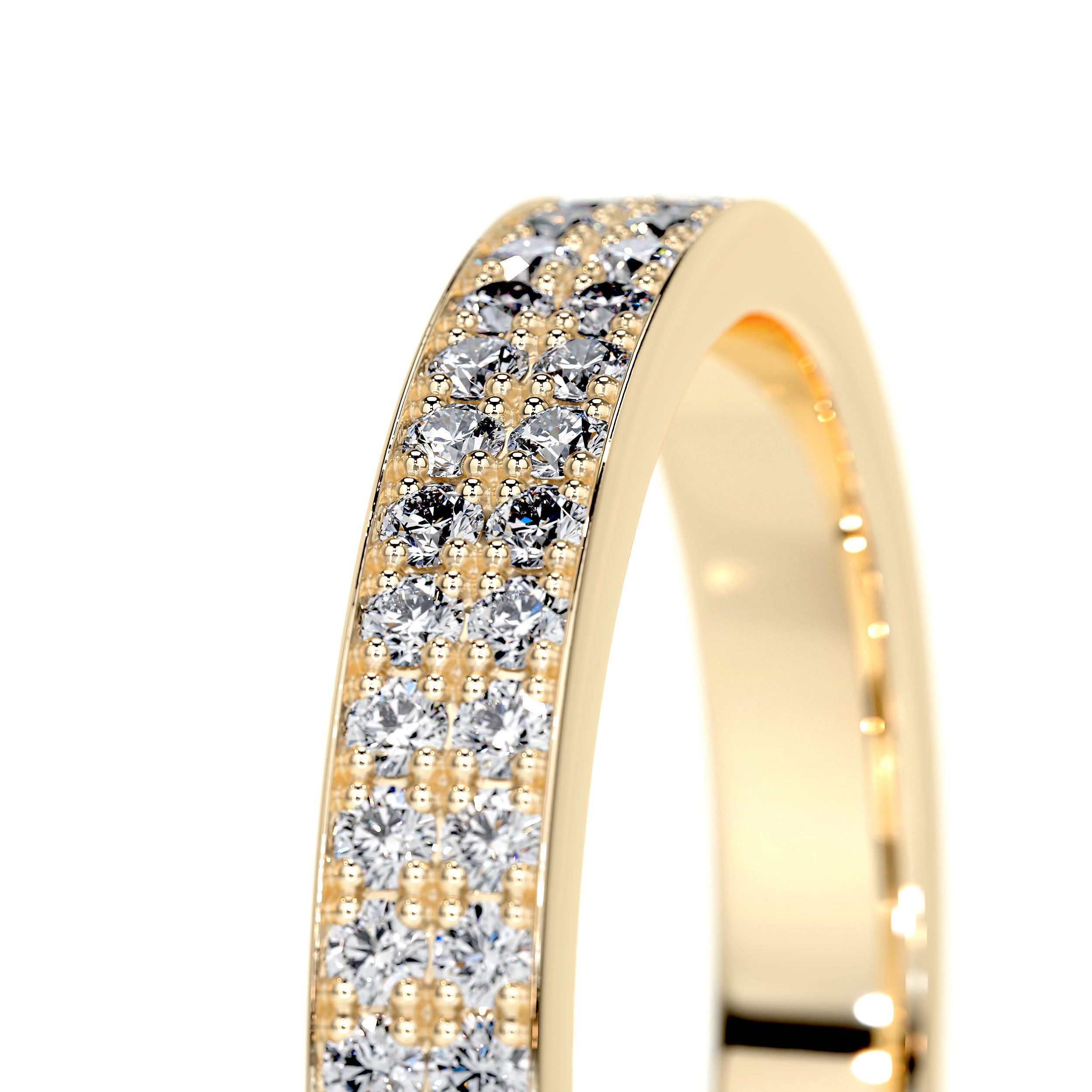 June Lab Grown Diamond Wedding Ring (0.2 Carat) - 18K Yellow Gold、mySite、hinf8tx79
