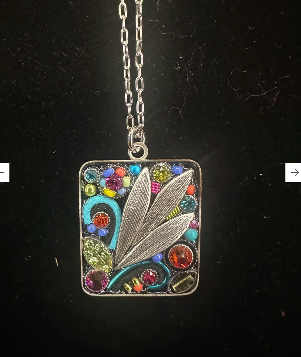 Botanical Rectangle Pendant Necklace、mySite、g9winljtr