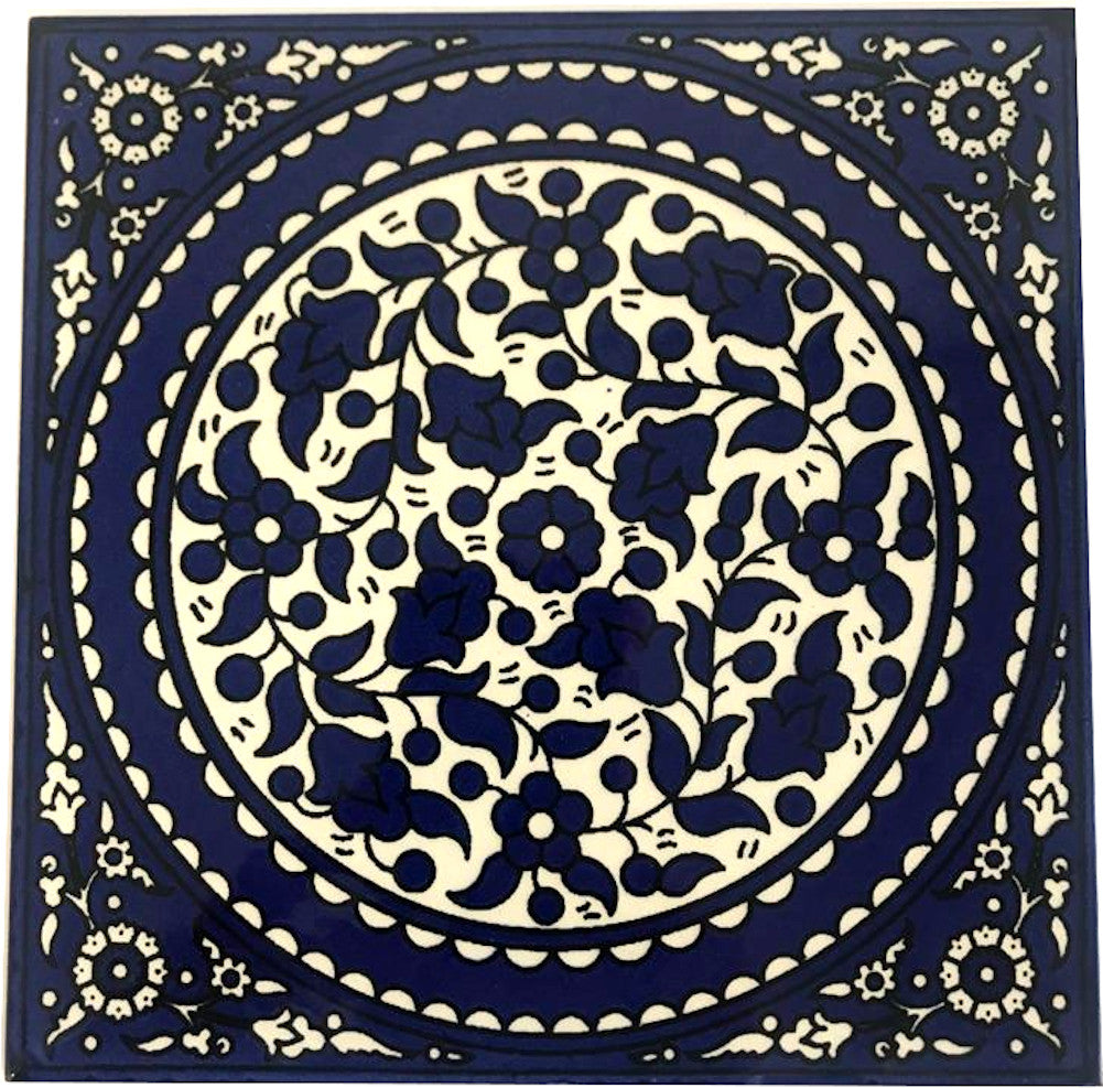  Modular Hand Painted Tile from Jerusalem Model X - 6 Inches - Asfour Outlet Trademark、mySite、elrpsem3k