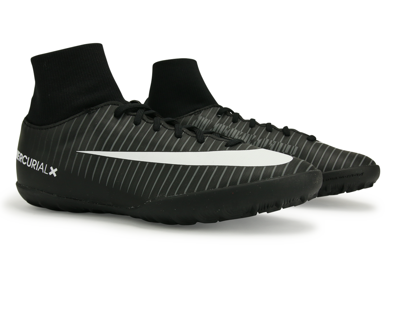 Nike Kids MercurialX Victory VI Dynamic Fit Turf Soccer Shoes Black/White/Dark Grey、mySite、bottomscart