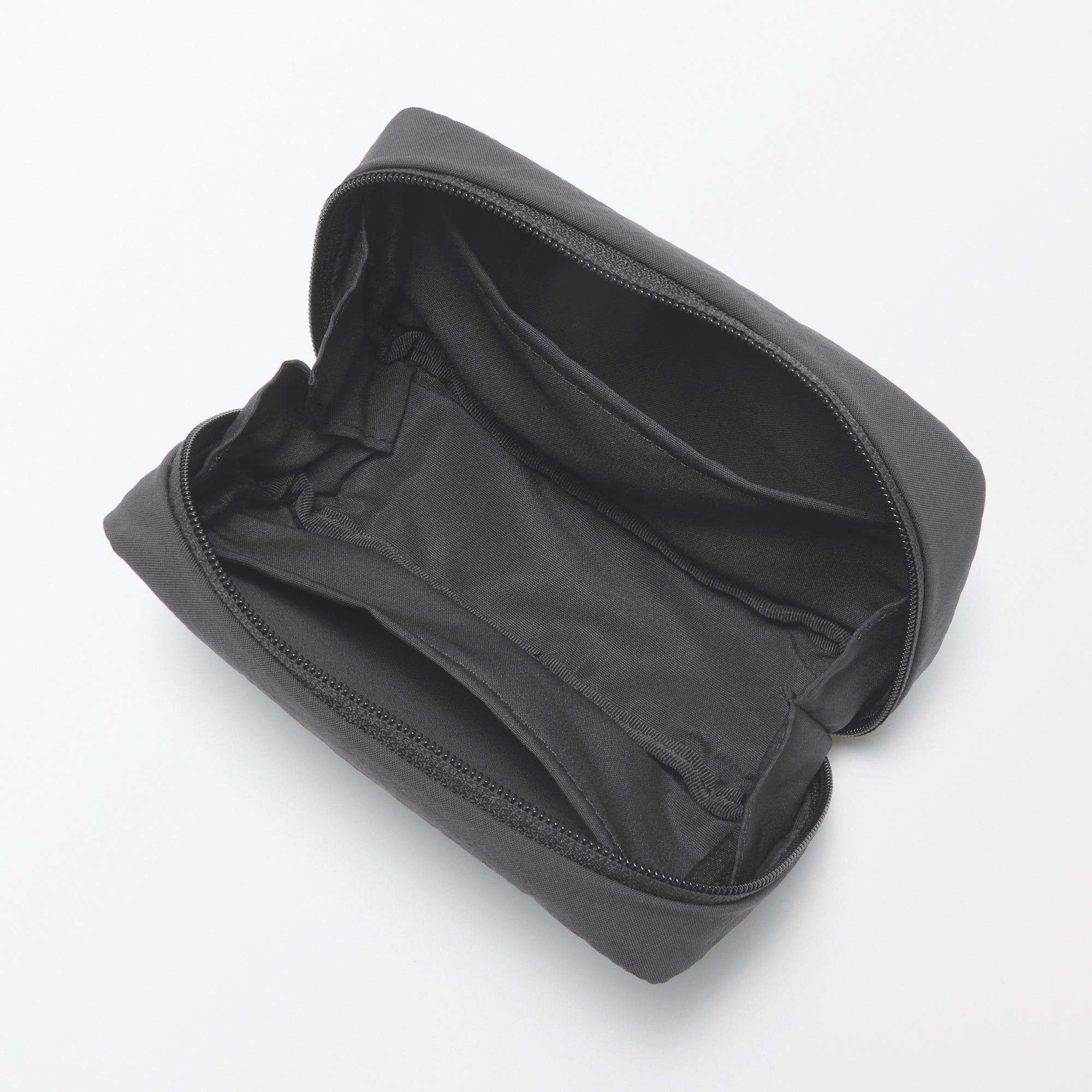  Wrinkled Nylon Wide-Opening Pouch - Medium、mySite、sugarbowlscore