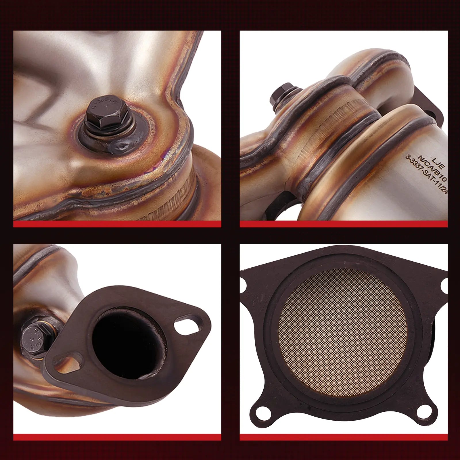 Front Exhaust Manifold Catalytic Converter Kit For 2017-2018 Hyundai Santa Fe Sport L4 2.4L、mySite、nflplayoffbracketp