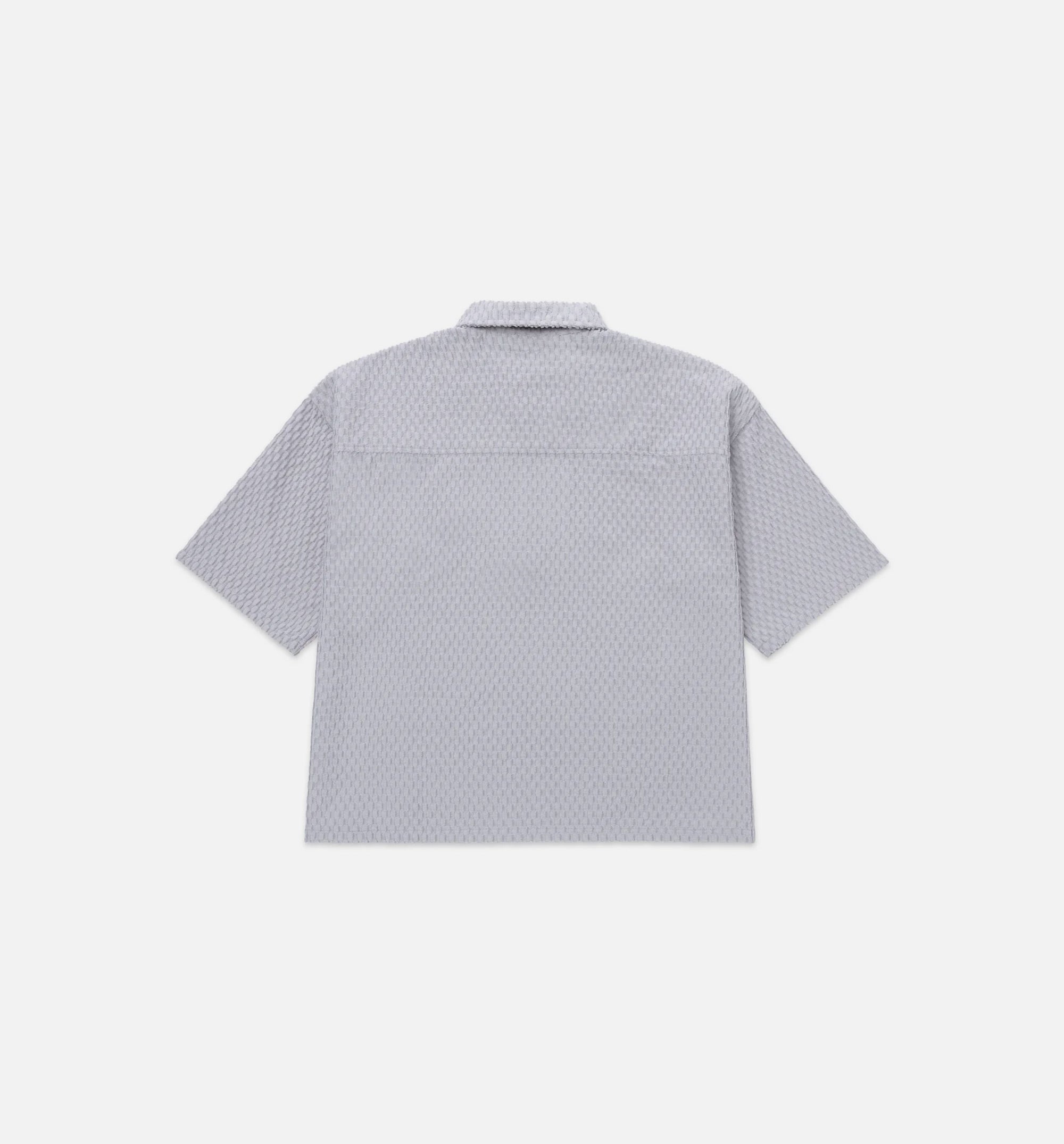 Textured Knit Quarter Zip Mens Short Sleeve Shirt - Grey、mySite、dreamappss