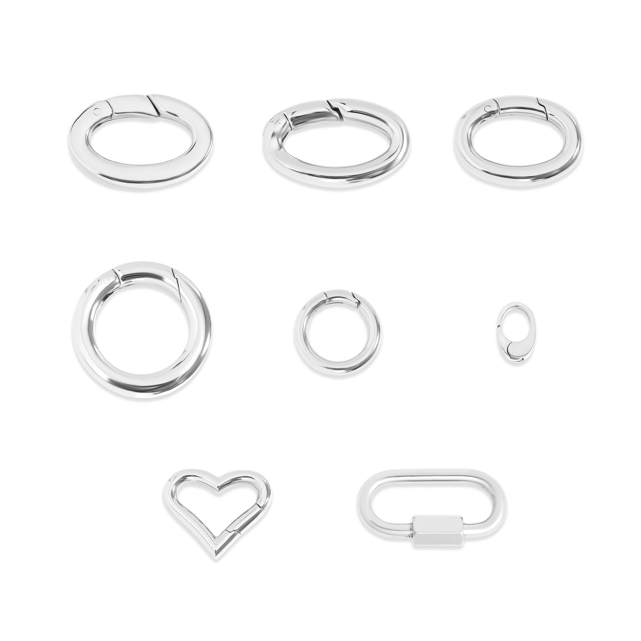 18K Gold PVD Stainess Steel Carabiner Variety Pack / BND0068、mySite、dreamappss