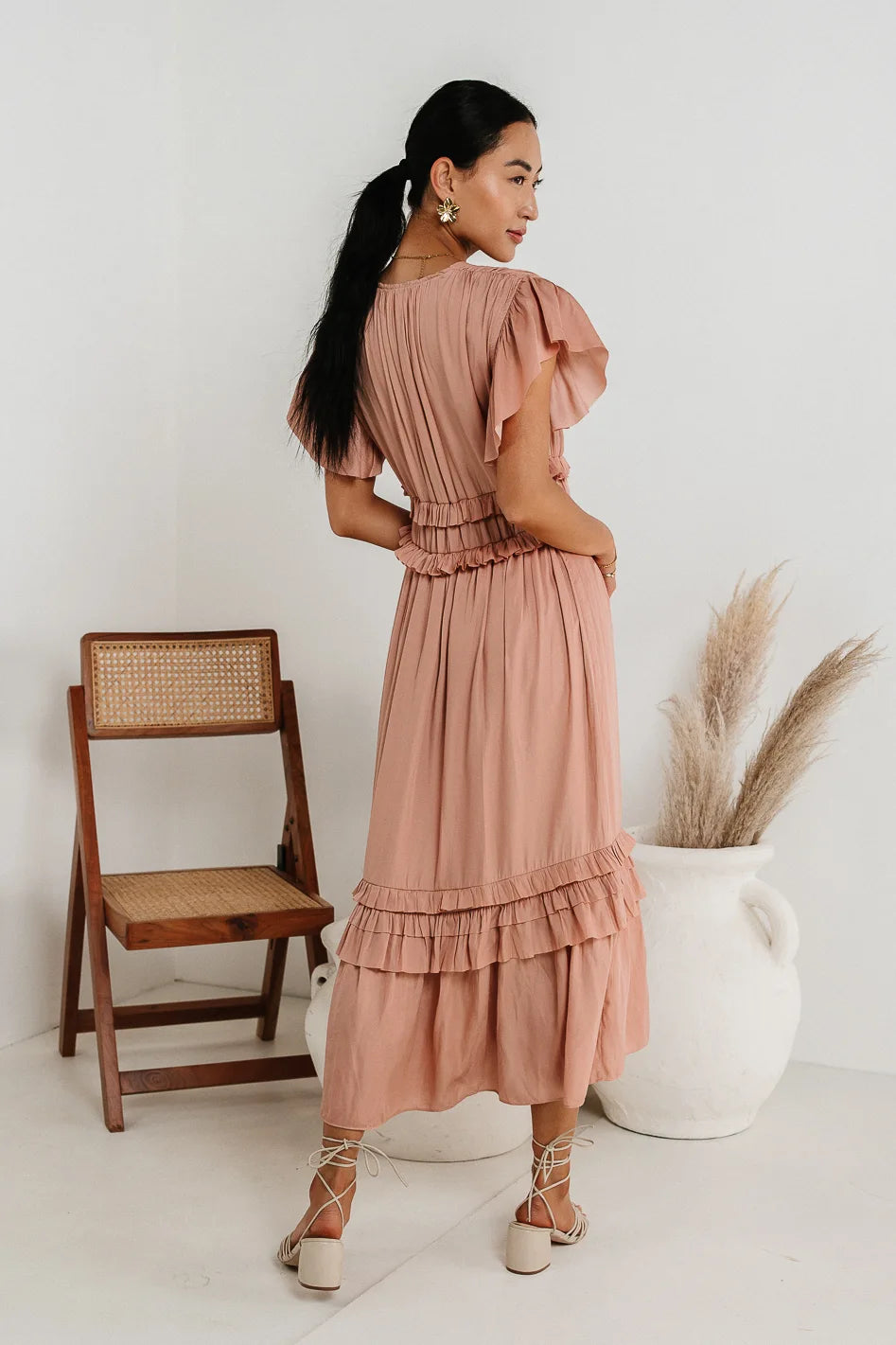  Willa Ruffle Dress in Blush - FINAL SALE、mySite、merchandisen