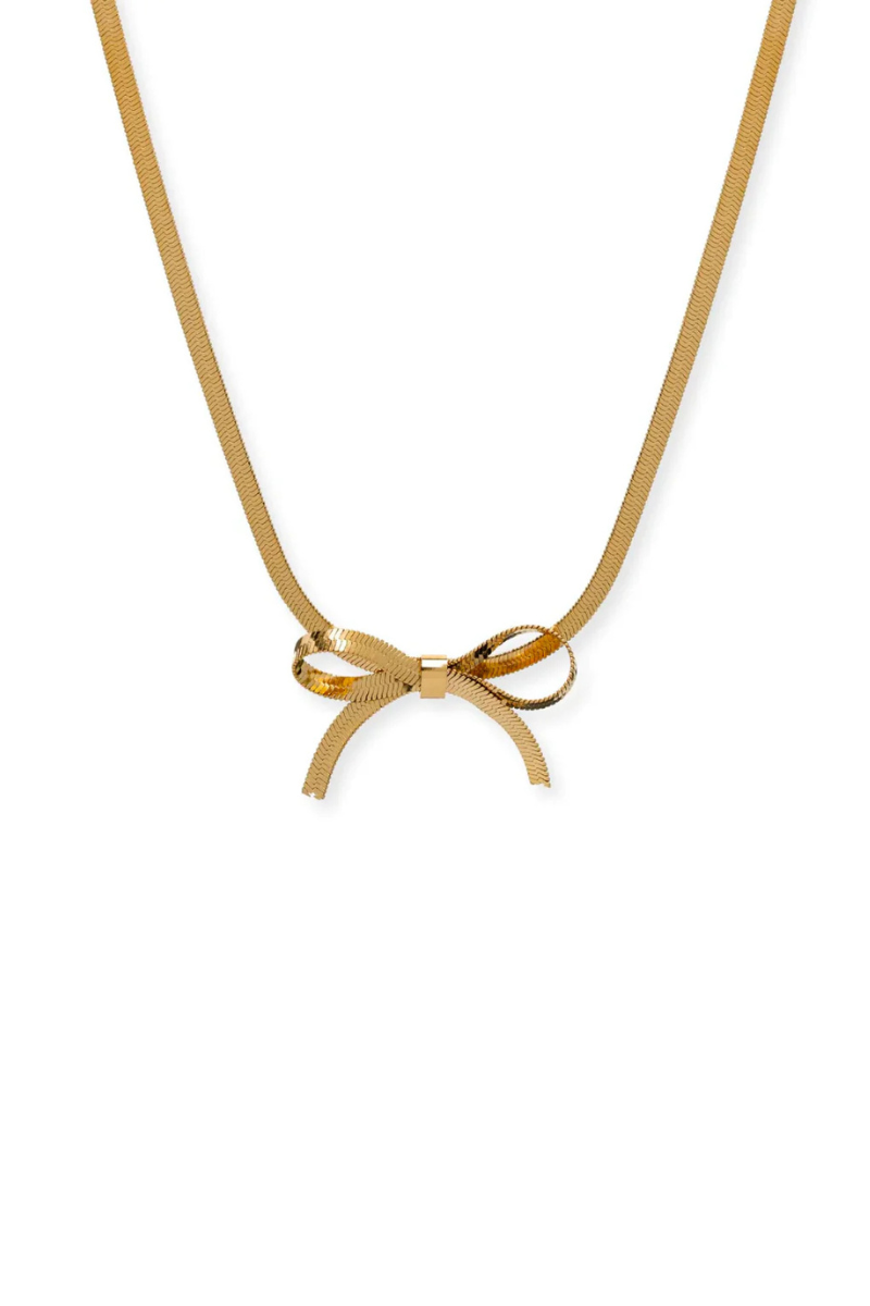 Bow Necklace- Gold、mySite、hinf8tx79