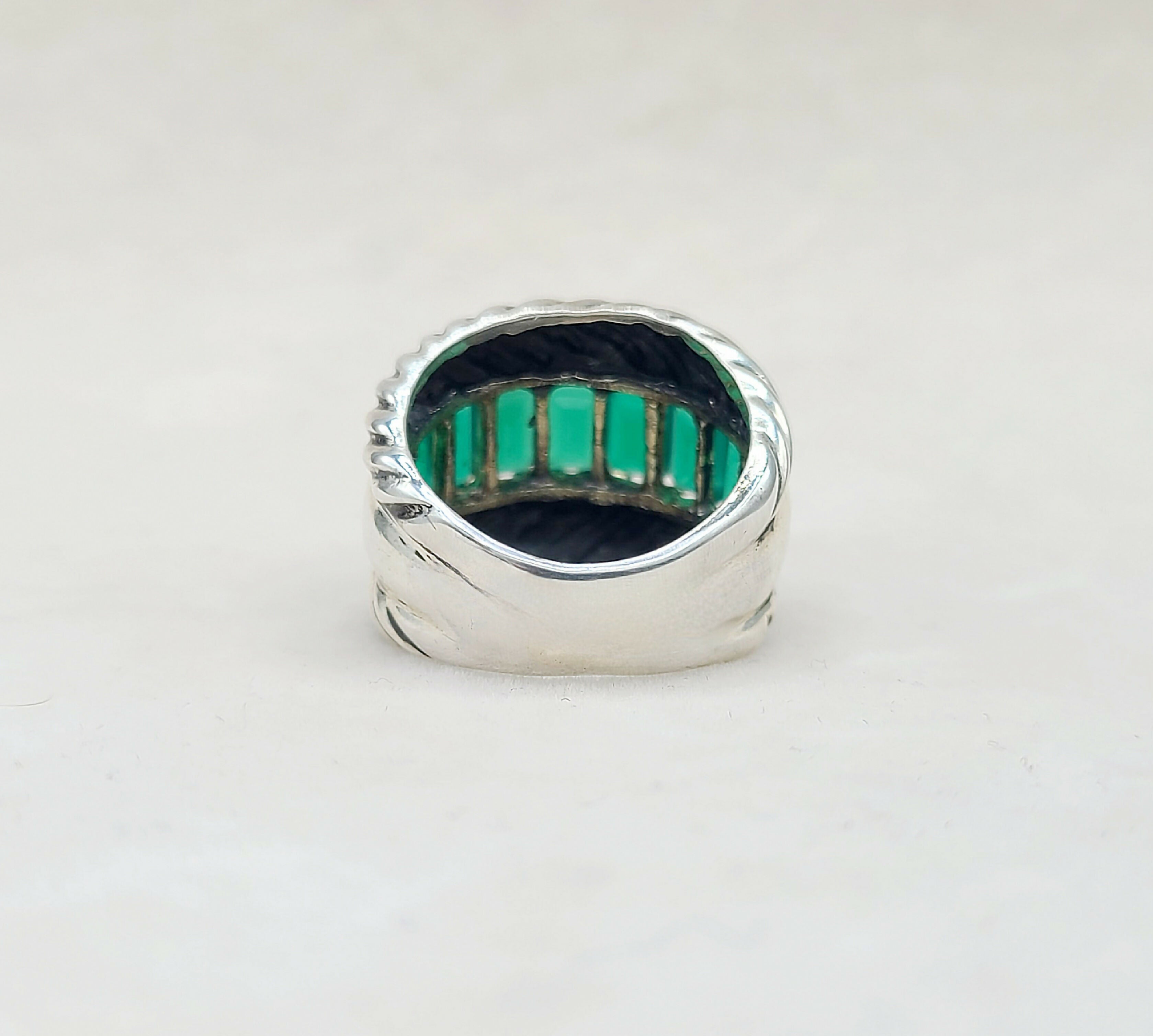 David Yurman Cable Ring Green Onyx & Gold、mySite、hinf8tx79