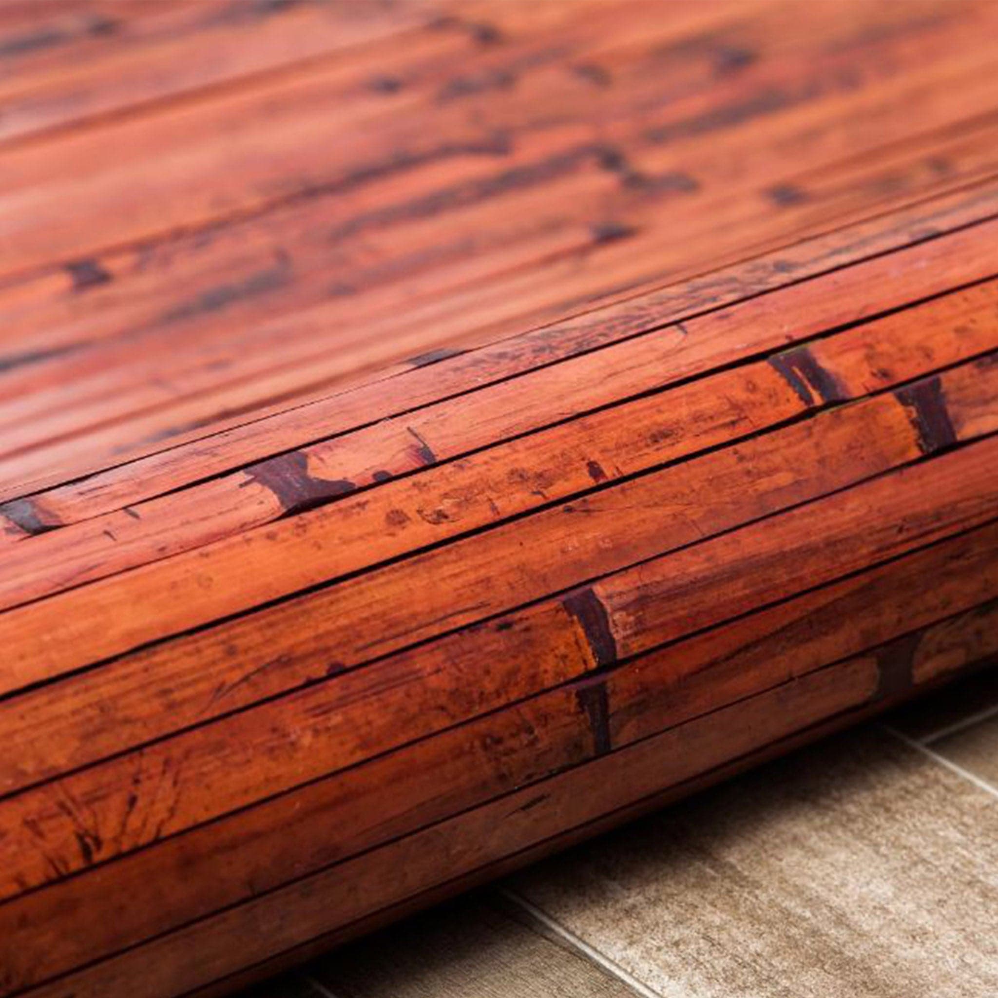 Cobblestone Mahogany Bamboo Rug、mySite、neckold